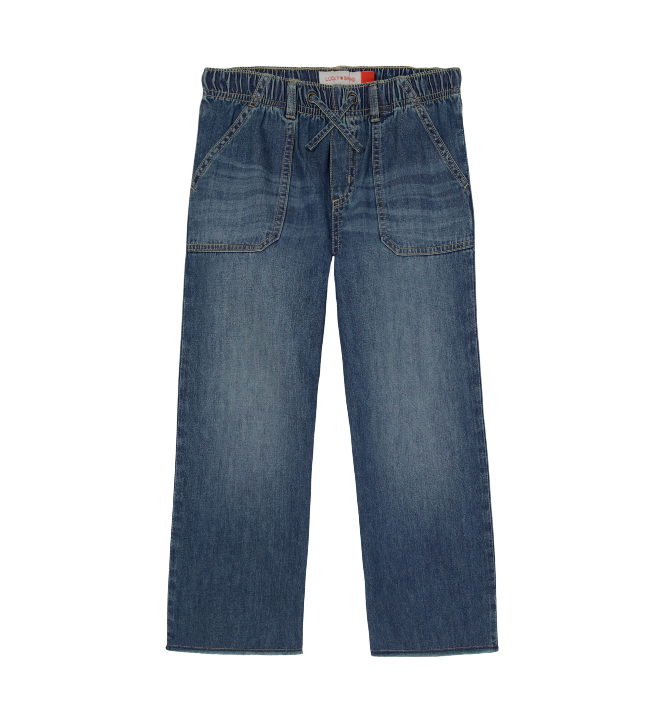 Girls 7-16 Easy Denim Pants