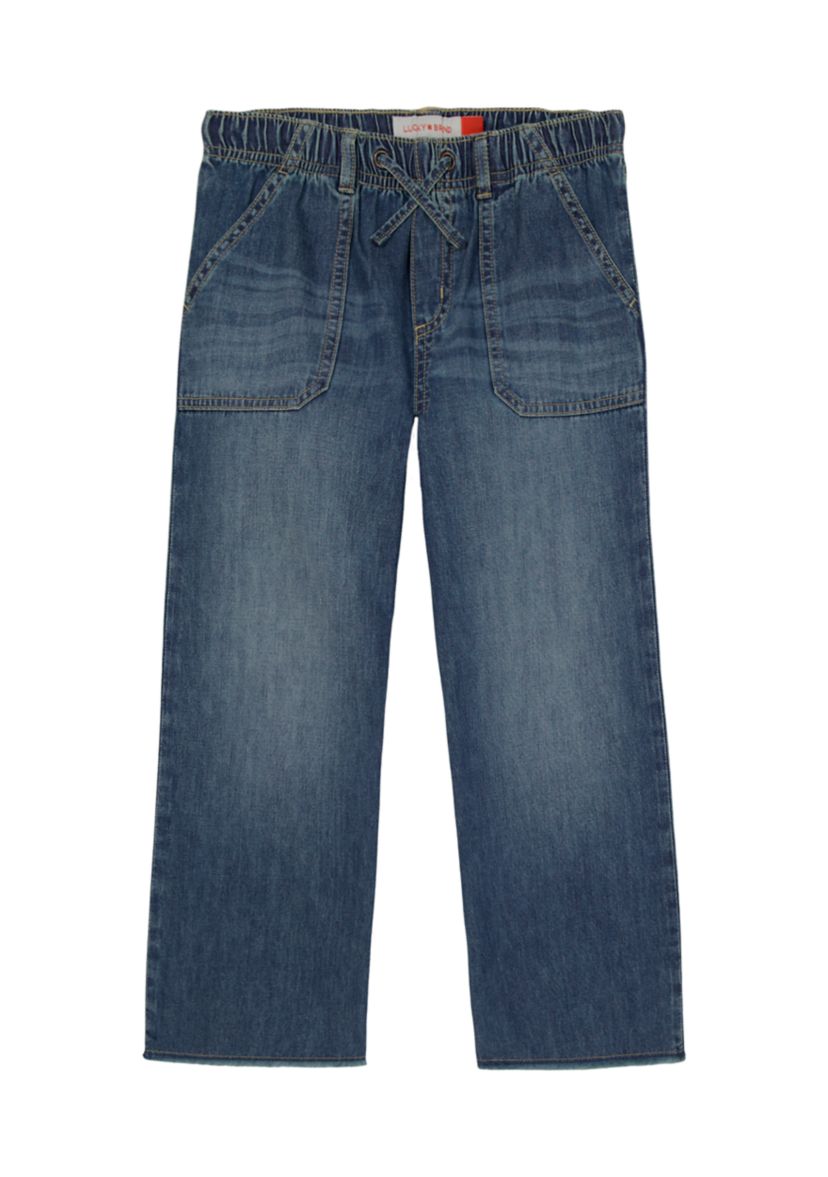 Girls 7-16 Easy Denim Pants