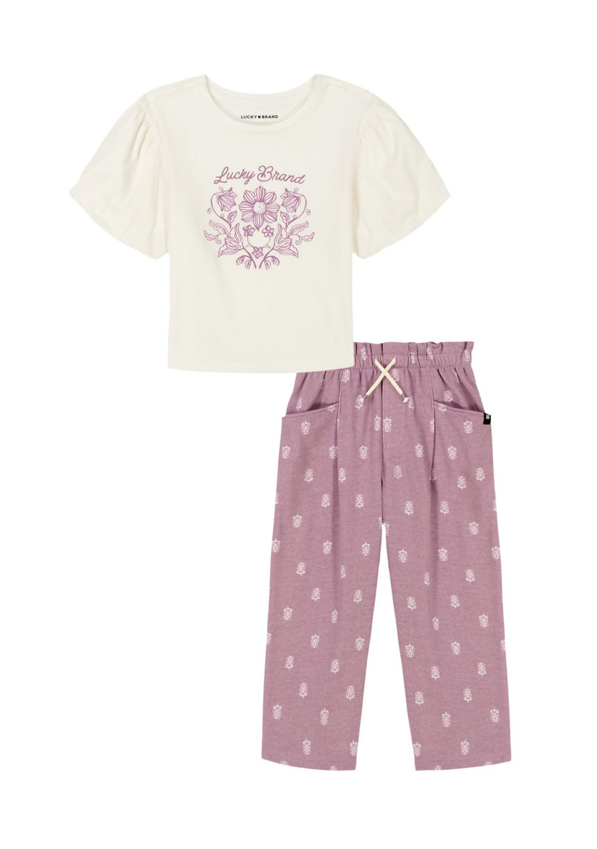 Girls 4-6x Graphic Top and Pants Set