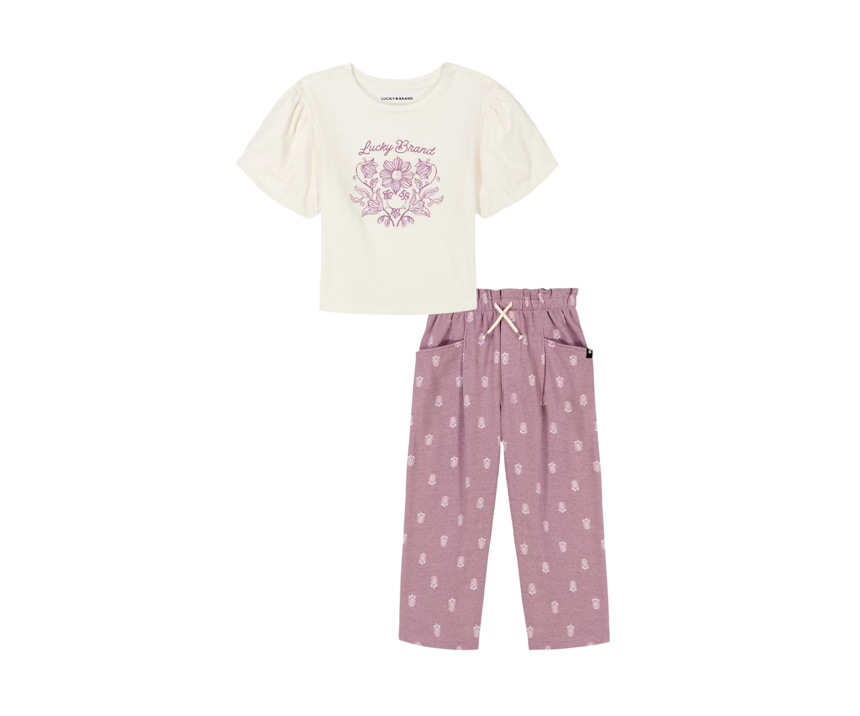 Girls 4-6x Graphic Top and Pants Set