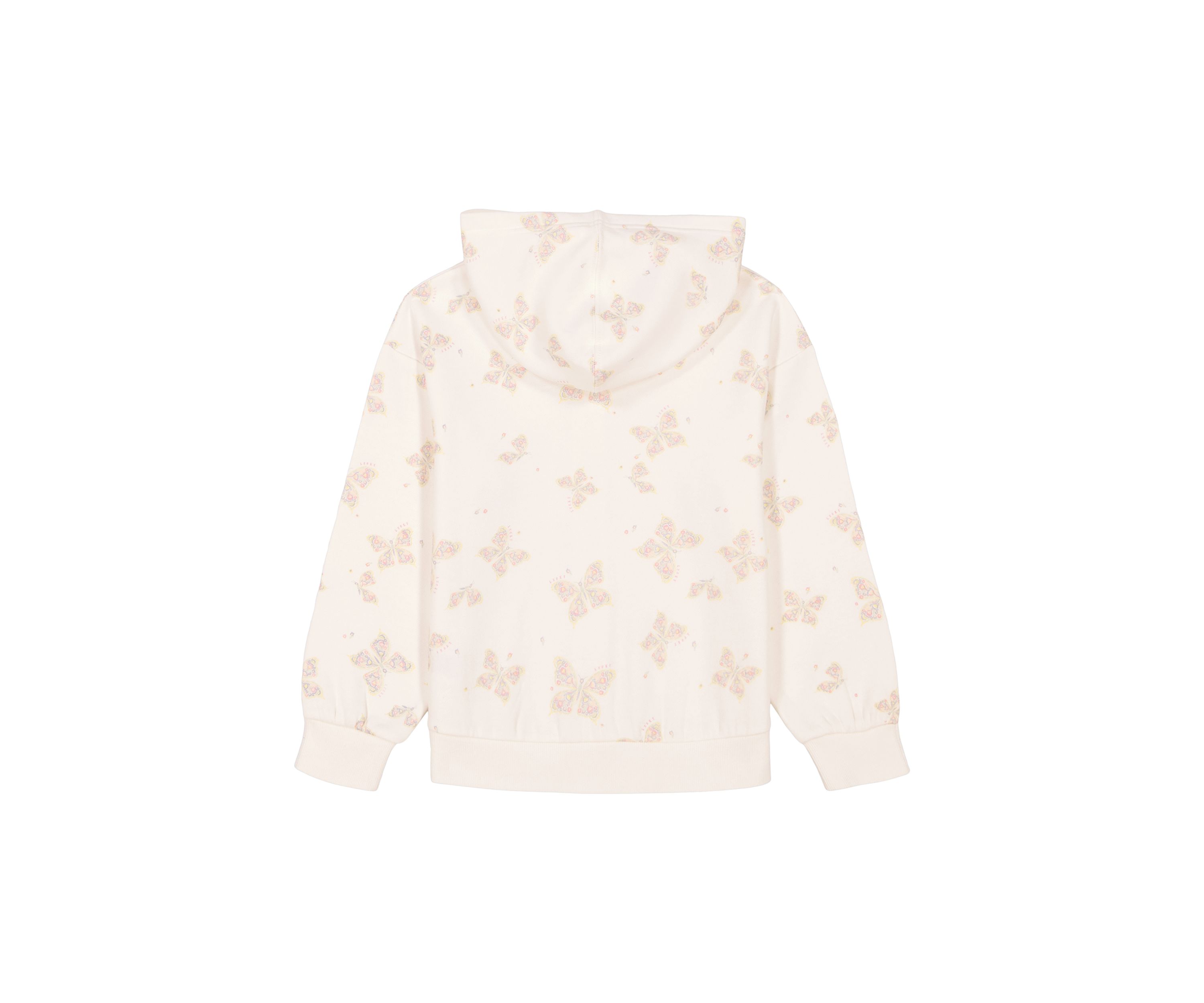 Girls 7-16 Butterfly Printed Full Zip Hoodie