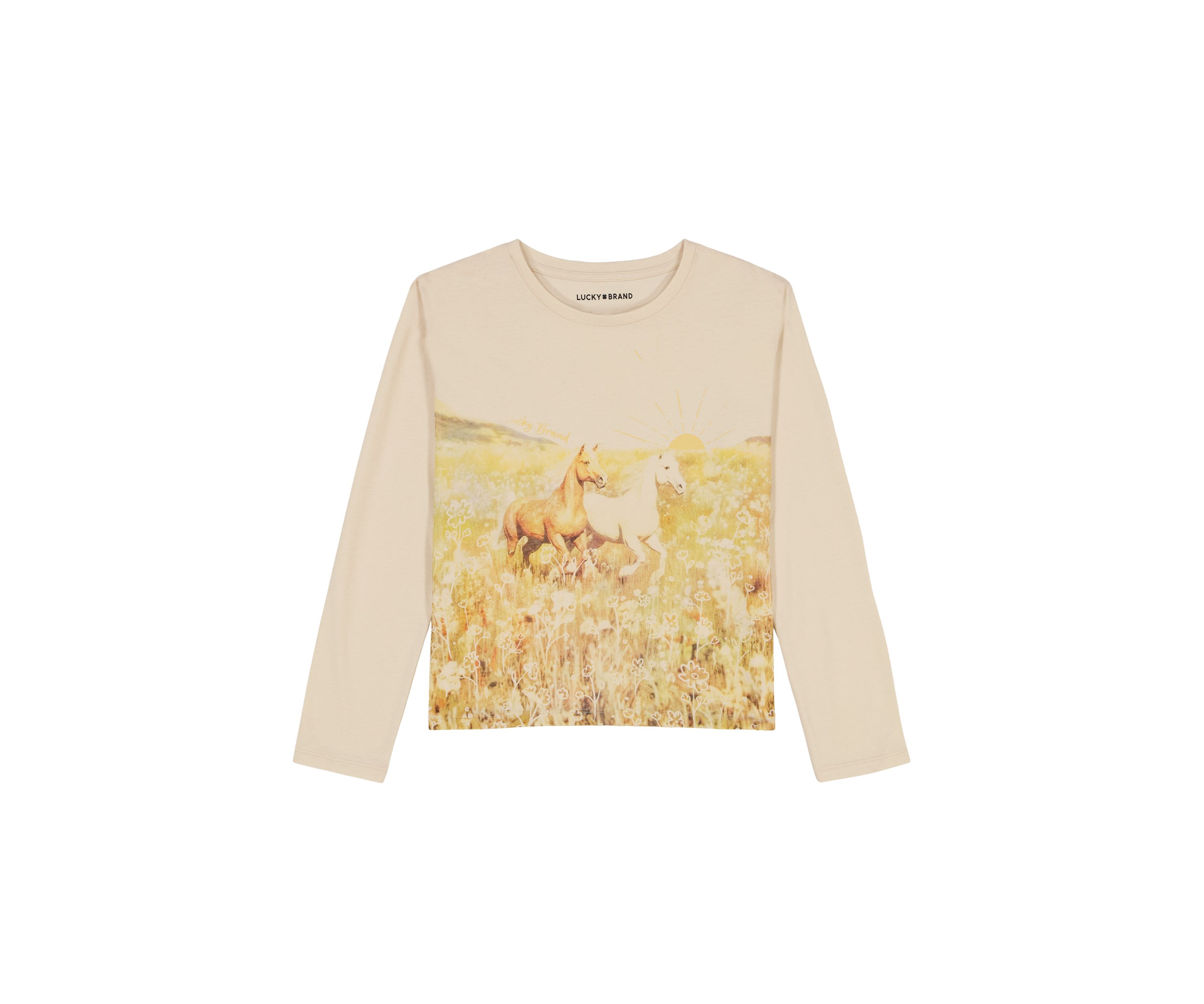 Girls 7-16 Horse Meadow Printed Top