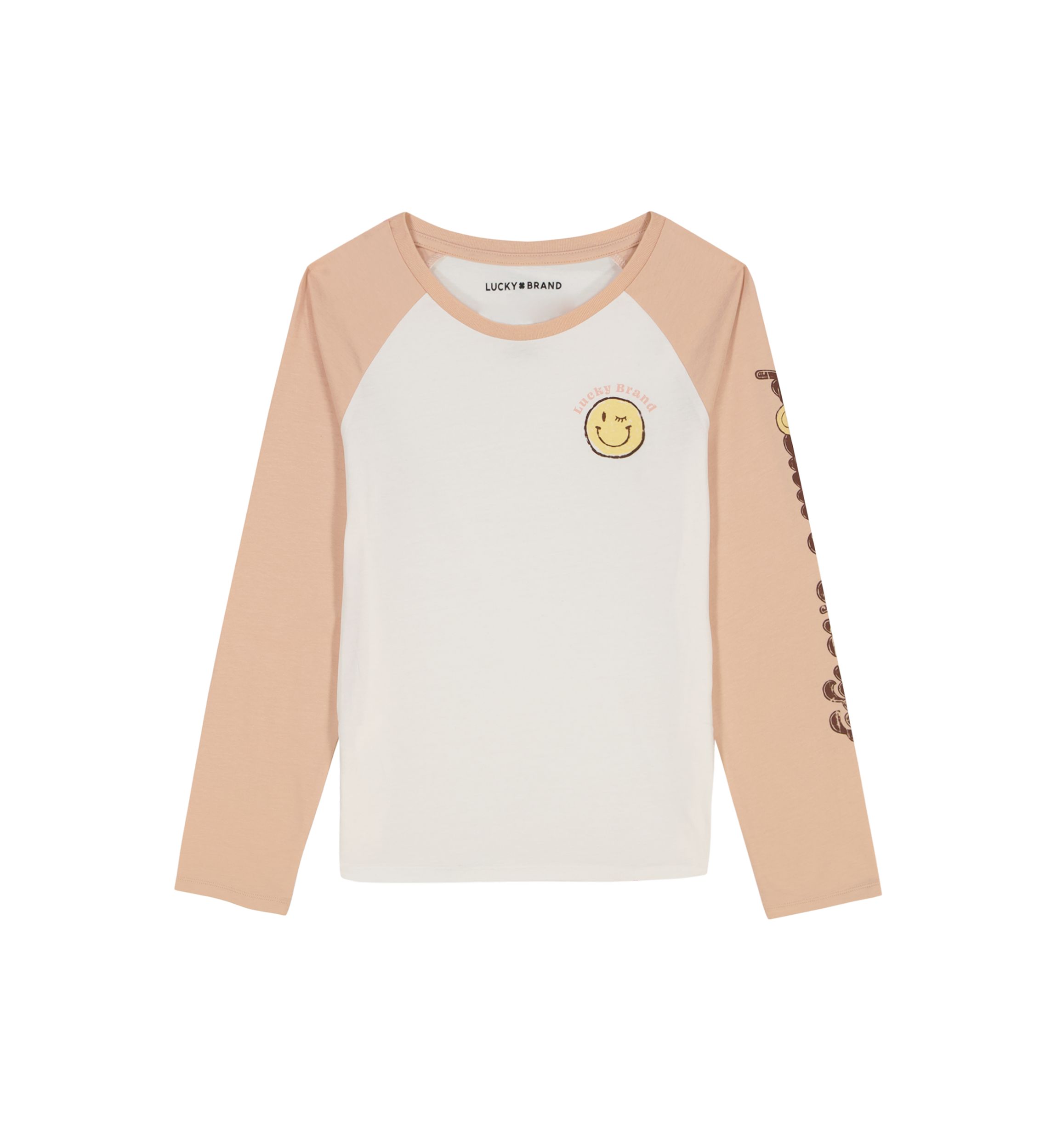 Girlsl 7-16 Long Raglan Sleeve Positive Energy Graphic T-Shirt 