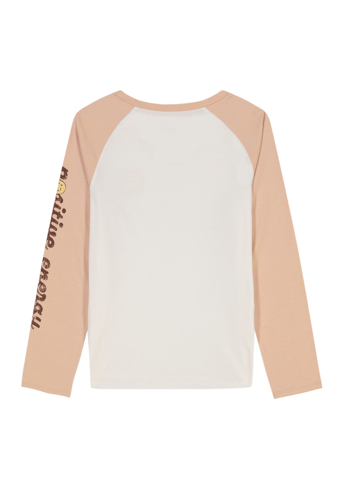 Girlsl 7-16 Long Raglan Sleeve Positive Energy Graphic T-Shirt 