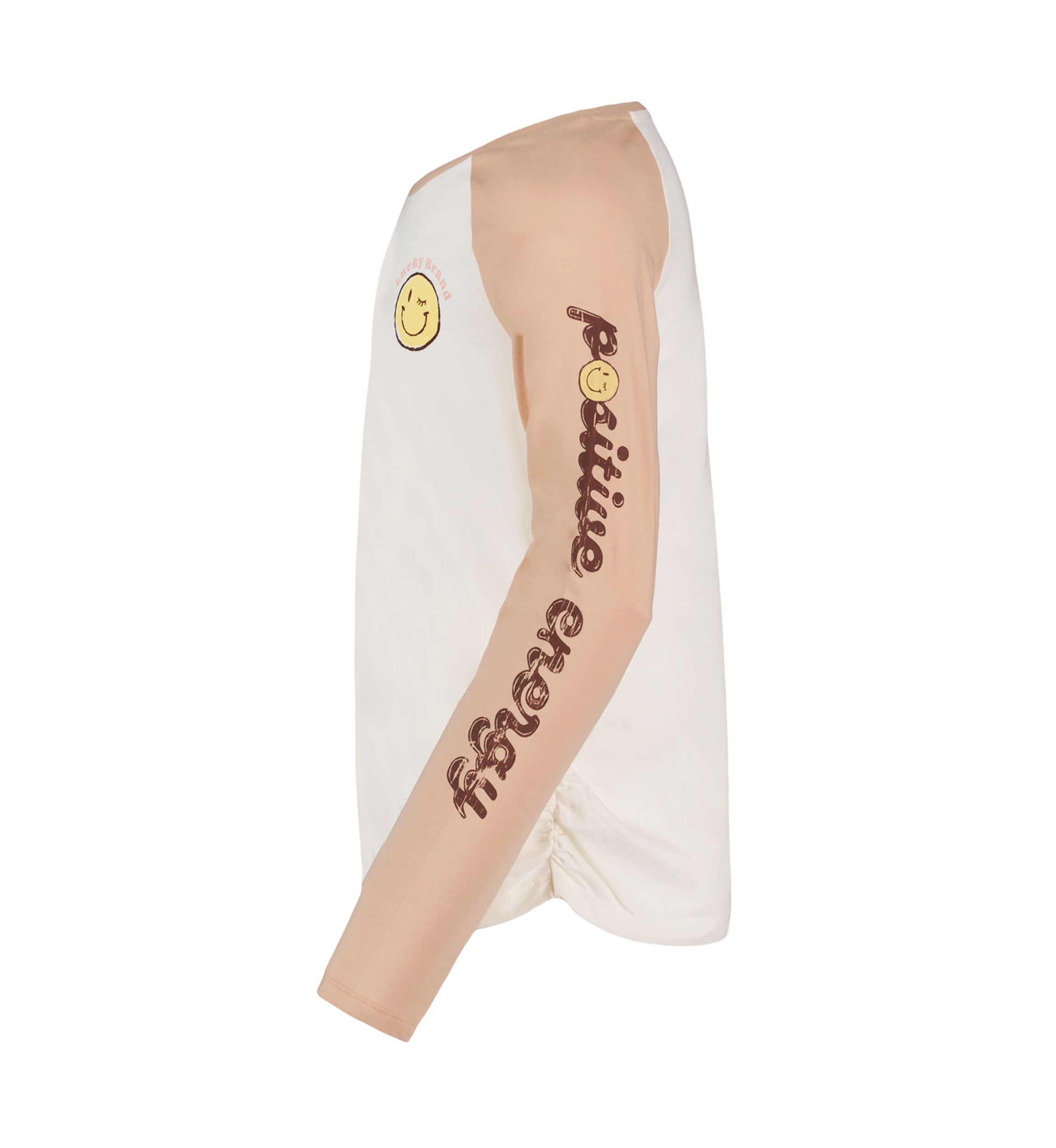 Girlsl 7-16 Long Raglan Sleeve Positive Energy Graphic T-Shirt 
