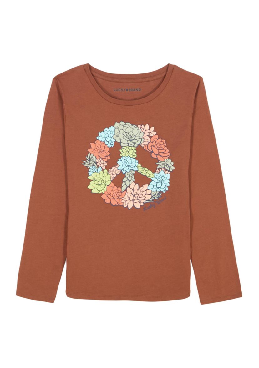 Girls 7-16 Peace Succulent Graphic T-Shirt