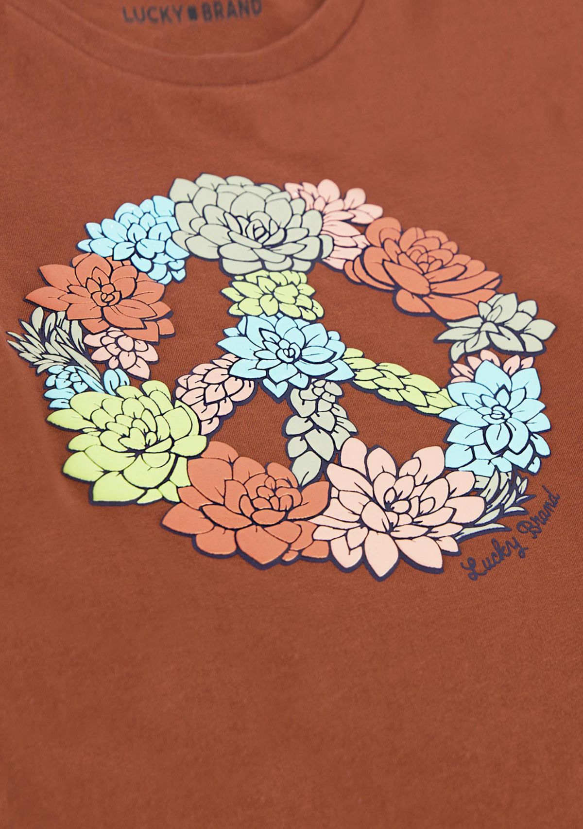 Girls 7-16 Peace Succulent Graphic T-Shirt