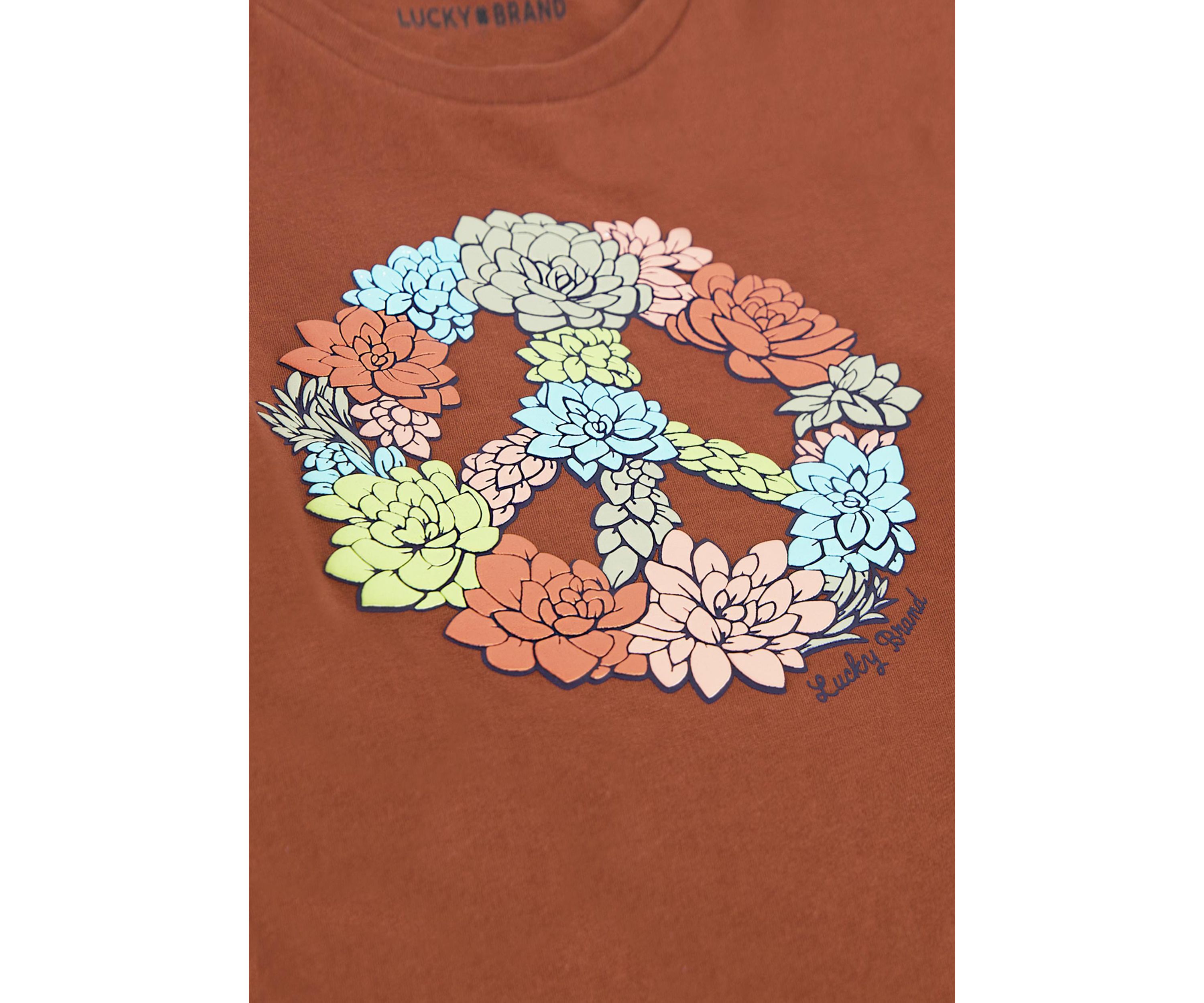 Girls 7-16 Peace Succulent Graphic T-Shirt