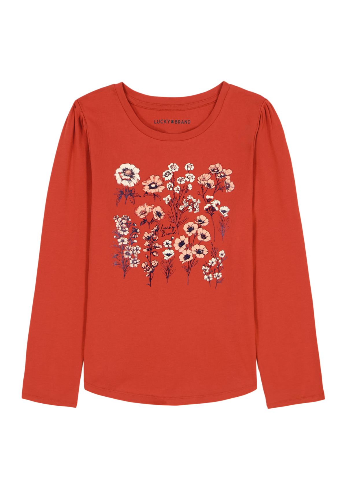 Girls 7-16 Long Sleeve Botanical T-Shirt