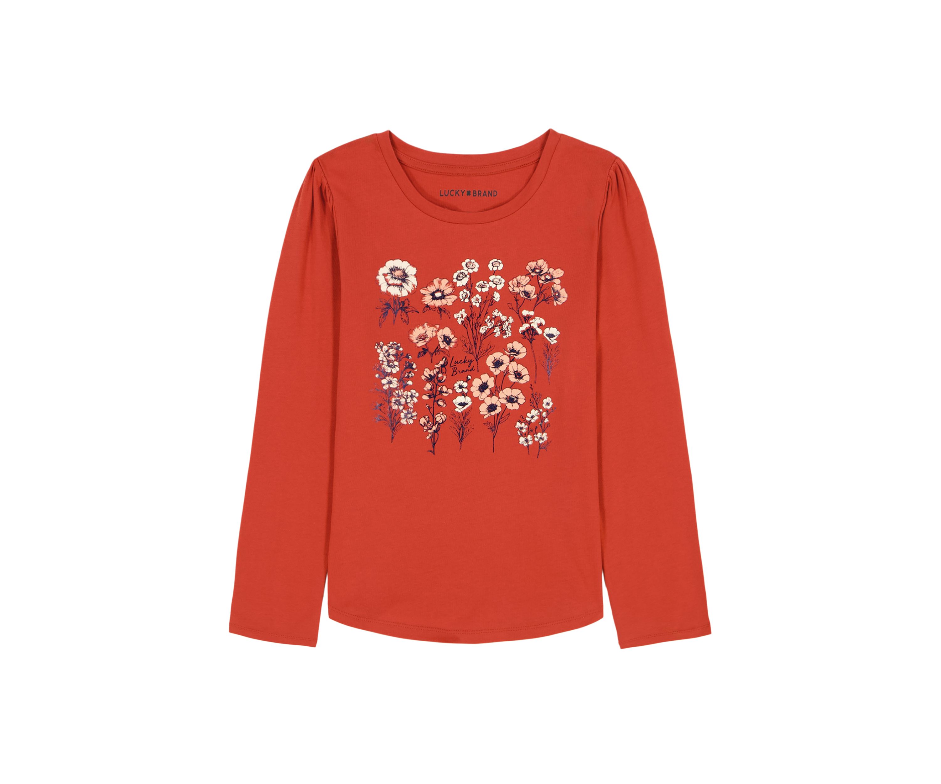 Girls 7-16 Long Sleeve Botanical T-Shirt
