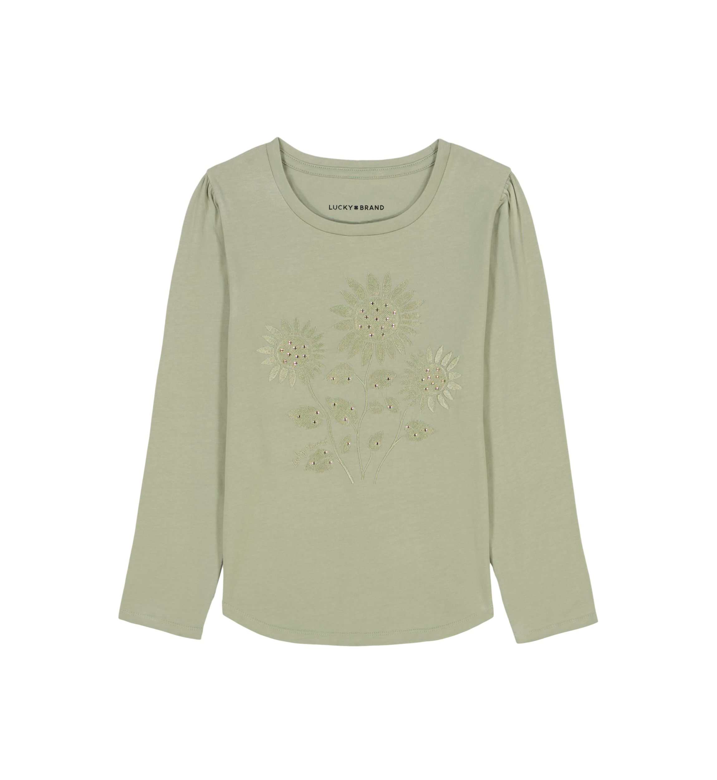 Girls 7-16 Sunflower Graphic Top