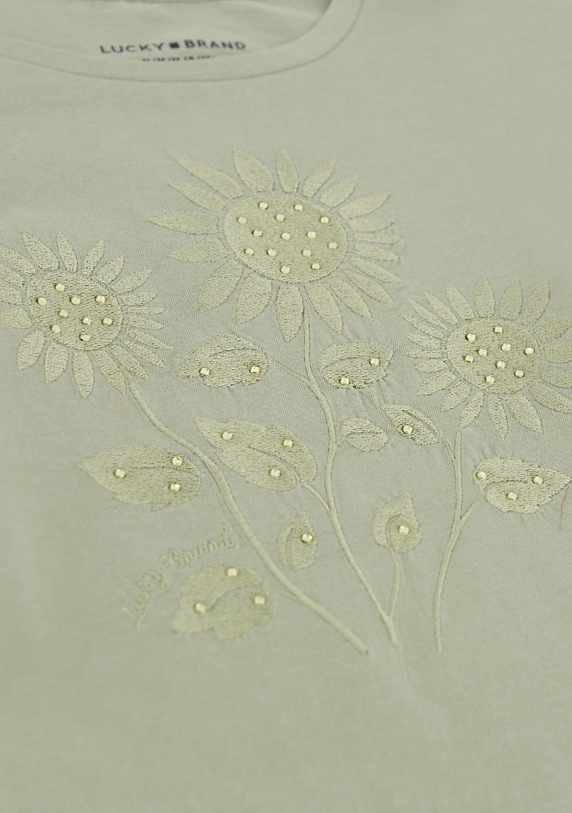 Girls 7-16 Sunflower Graphic Top