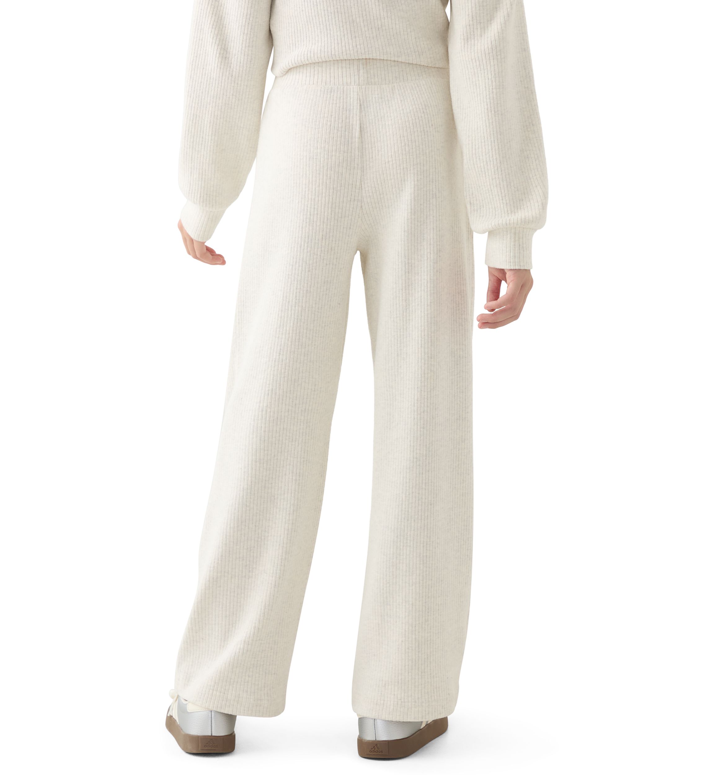 Girls 7-16 Thick Rib Knit Wide Leg Pants