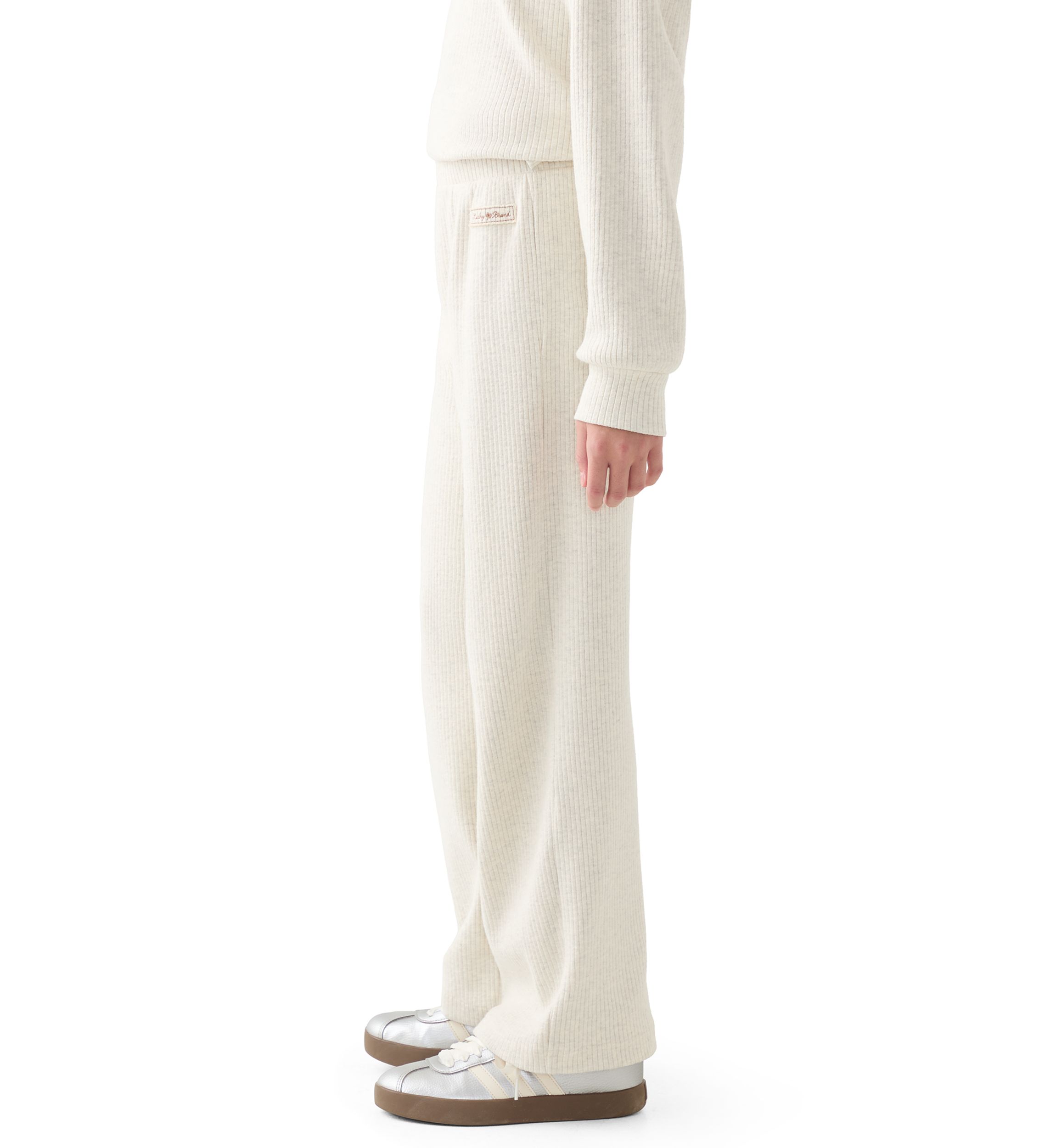 Girls 7-16 Thick Rib Knit Wide Leg Pants