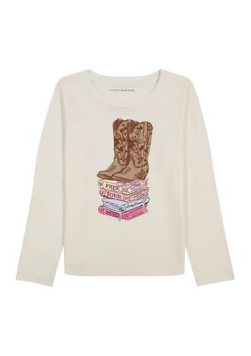 Lucky Brand Girls 7-16 Long Sleeve 'Free Your Mind' Graphic T-Shirt