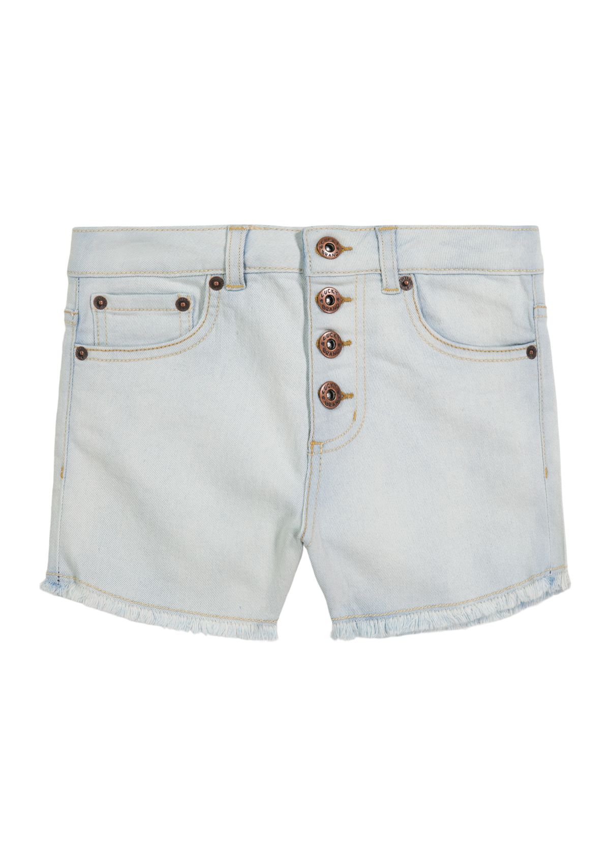 Girls 7-16 4-Button Shorts