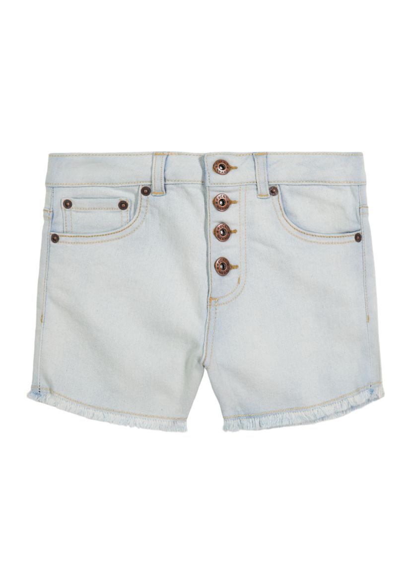 Girls 7-16 4-Button Shorts