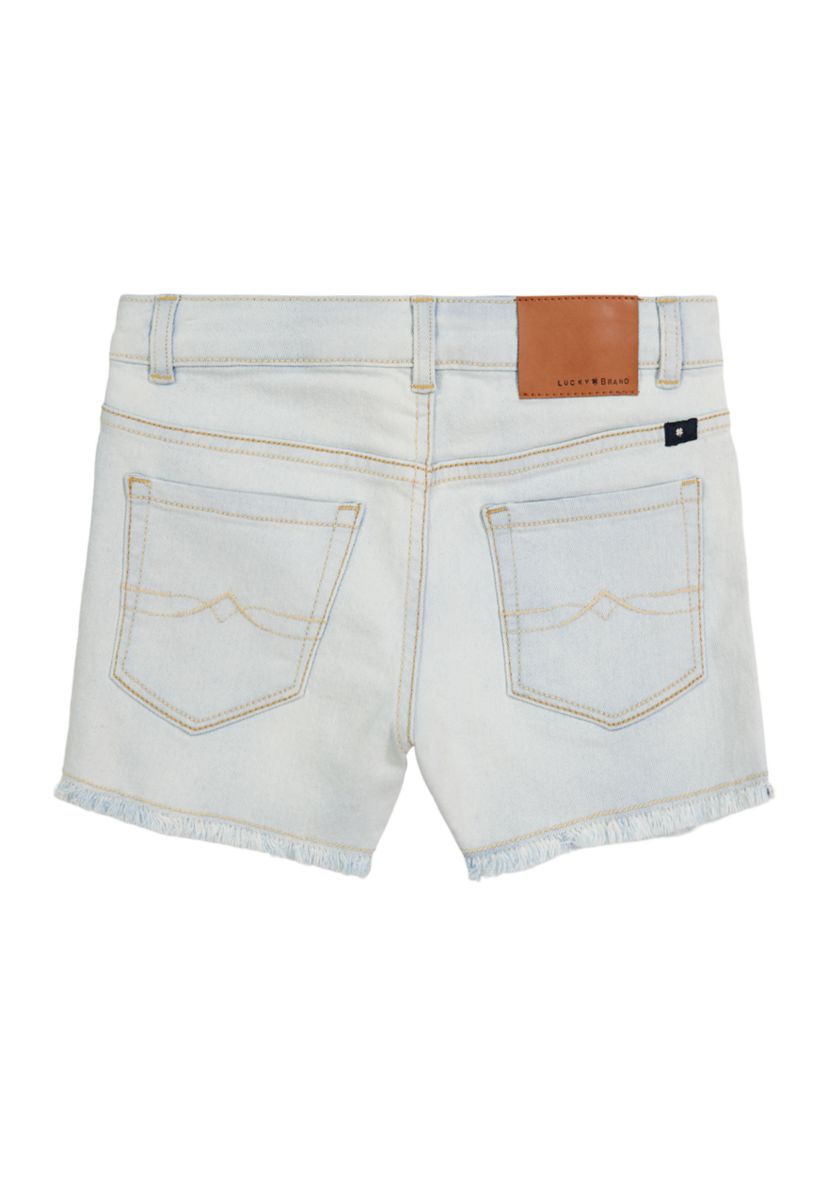 Girls 7-16 4-Button Shorts