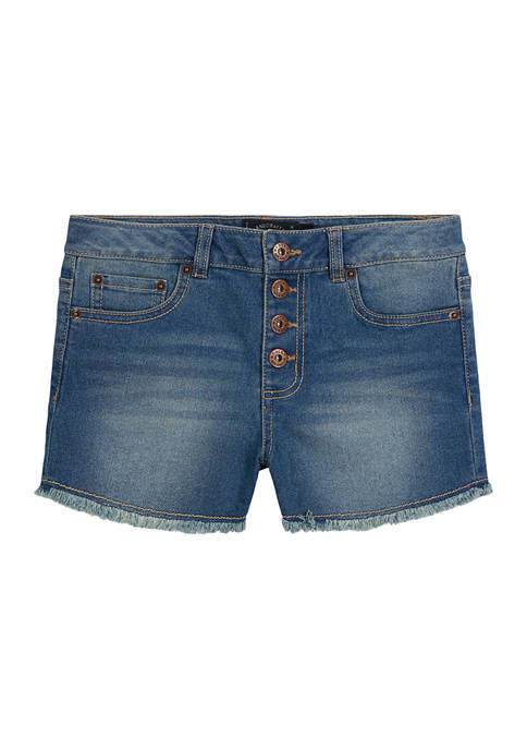 Lucky Brand Girls 7-16 4-Button Shorts