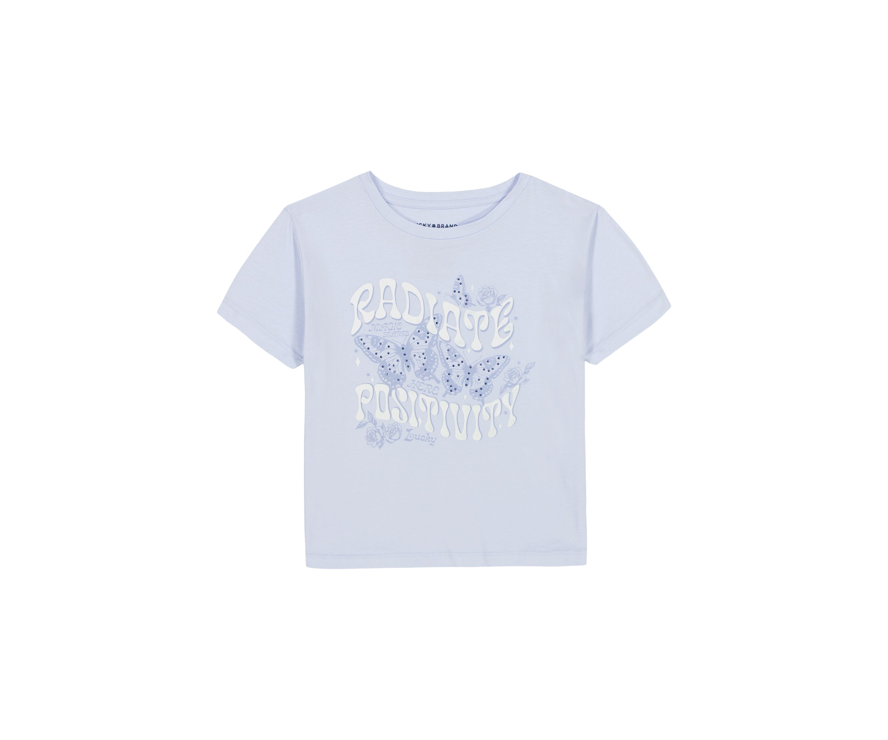 Girls 7-16 Short Sleeve Positivity Graphic T-Shirt 