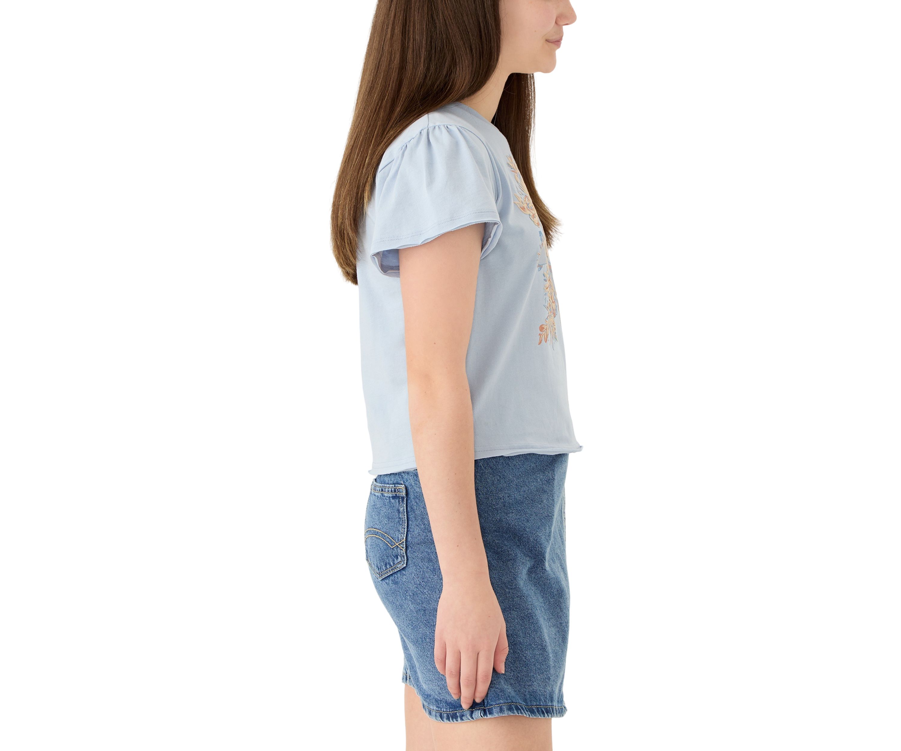 Girls 7-16 Short Sleeve Cowgirl Graphic T-Shirt 