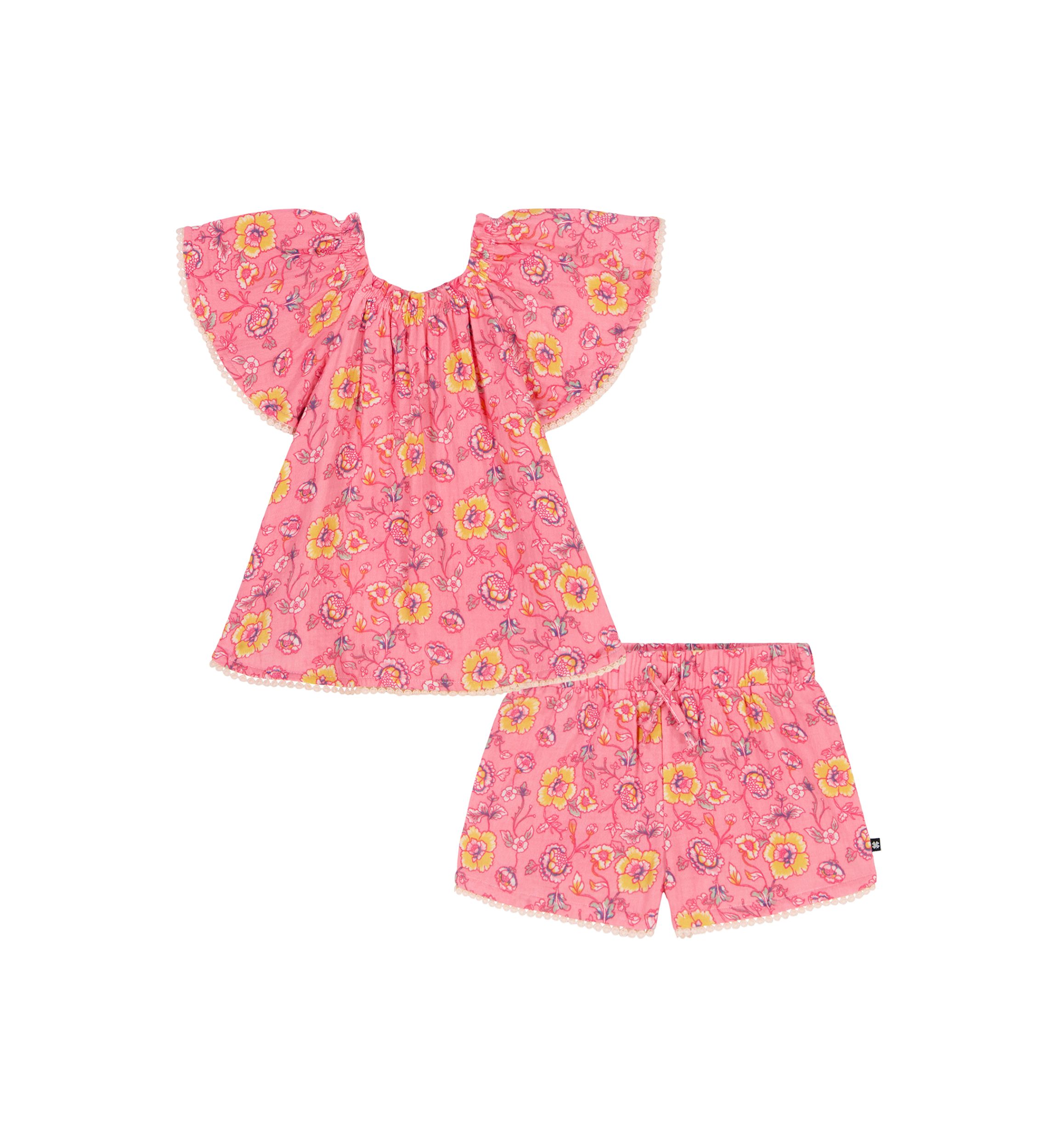 Girls 4-6x 2 Piece Shorts Set