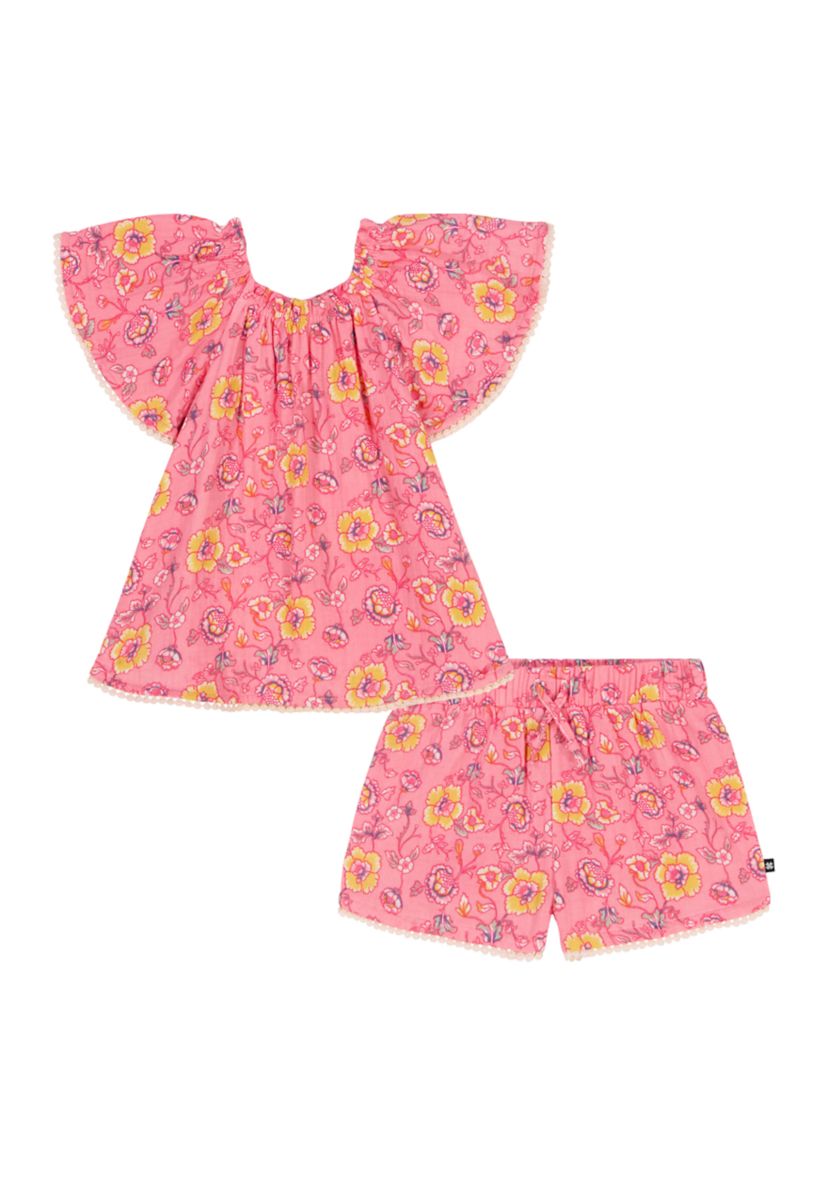 Girls 4-6x 2 Piece Shorts Set