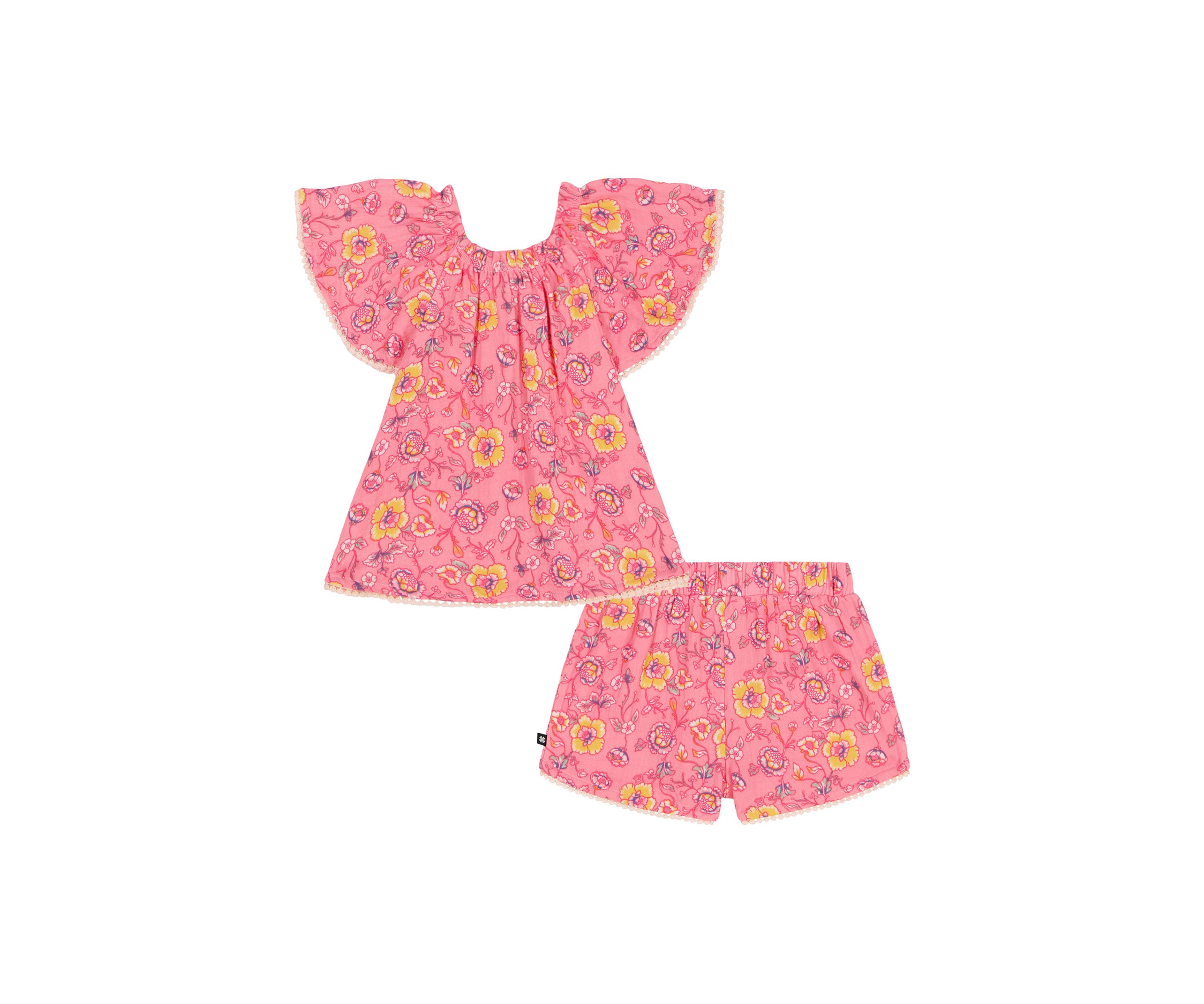 Girls 4-6x 2 Piece Shorts Set