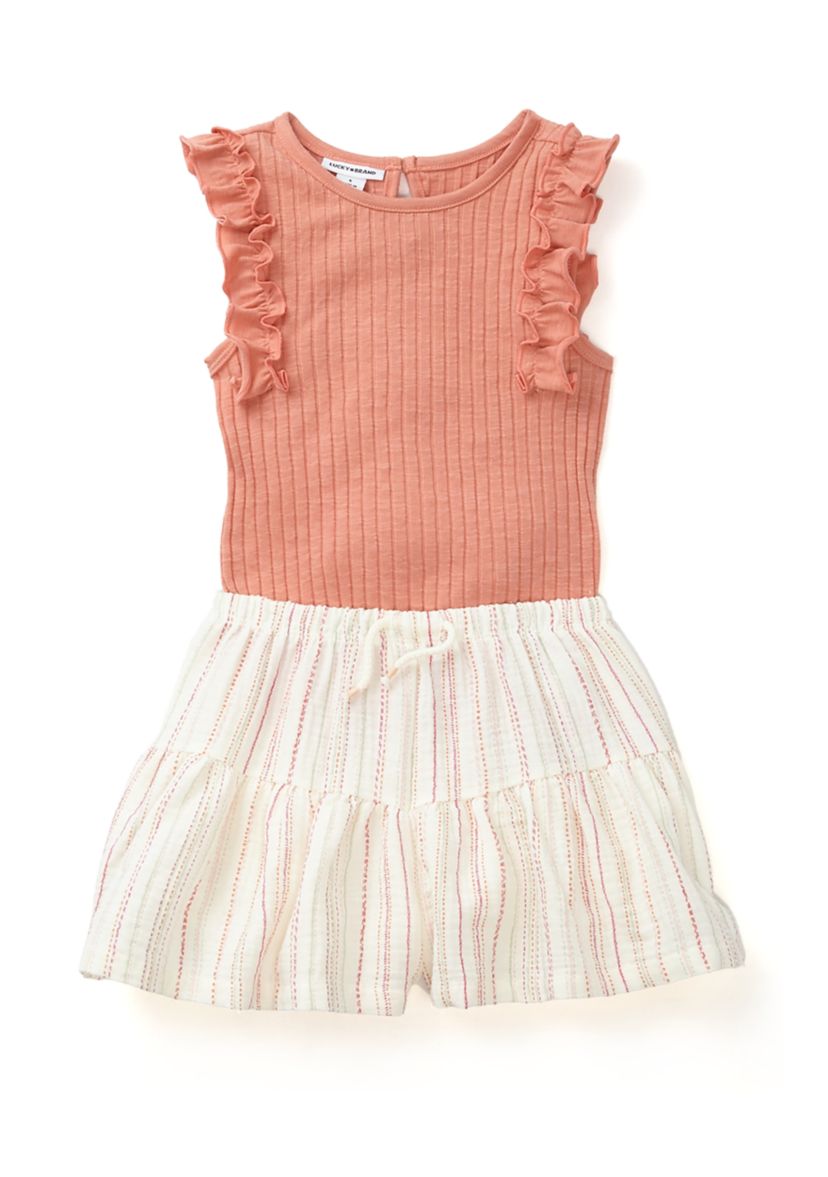 Girls 4-6x Ruffle Short Set 