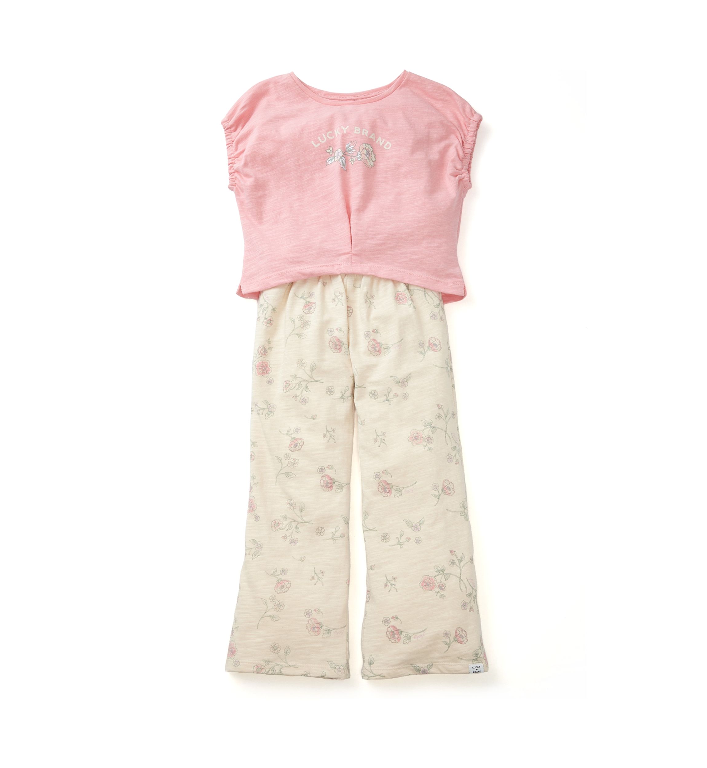 Girls 4-6x Printed Pant Set 