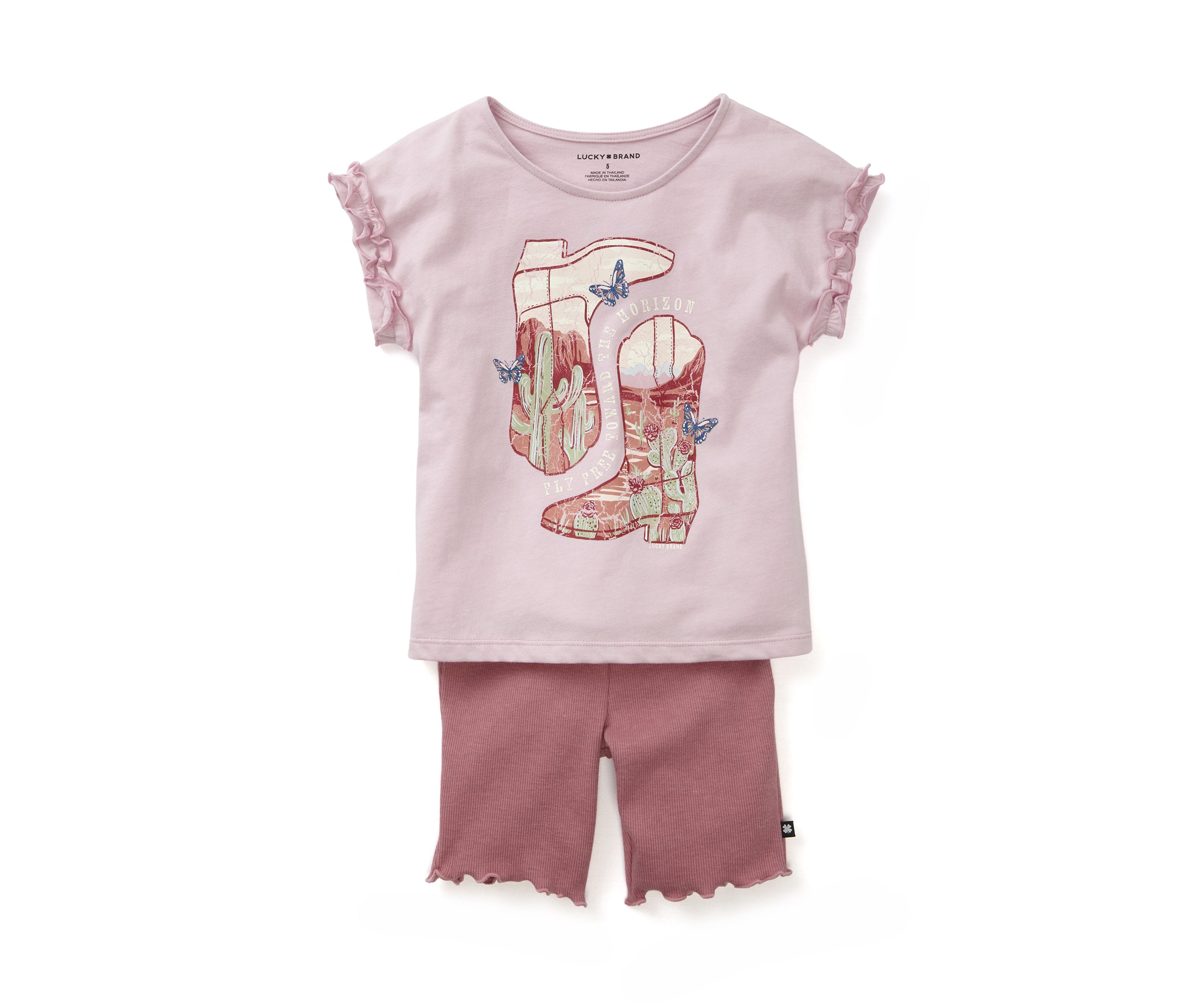 Girls 4-6x Bike Shorts Set