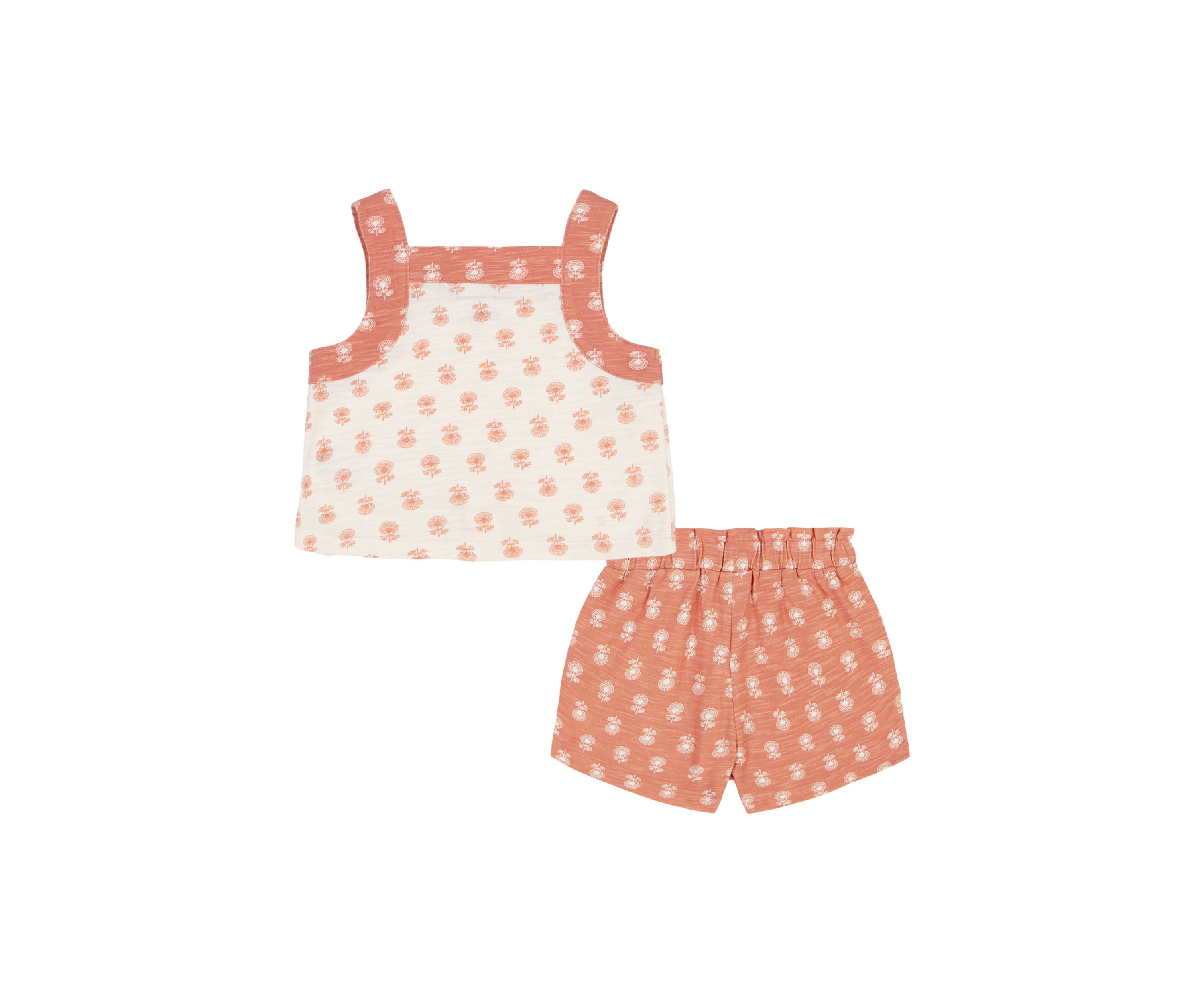 Girls 4-6x Printed Top and Shorts Set
