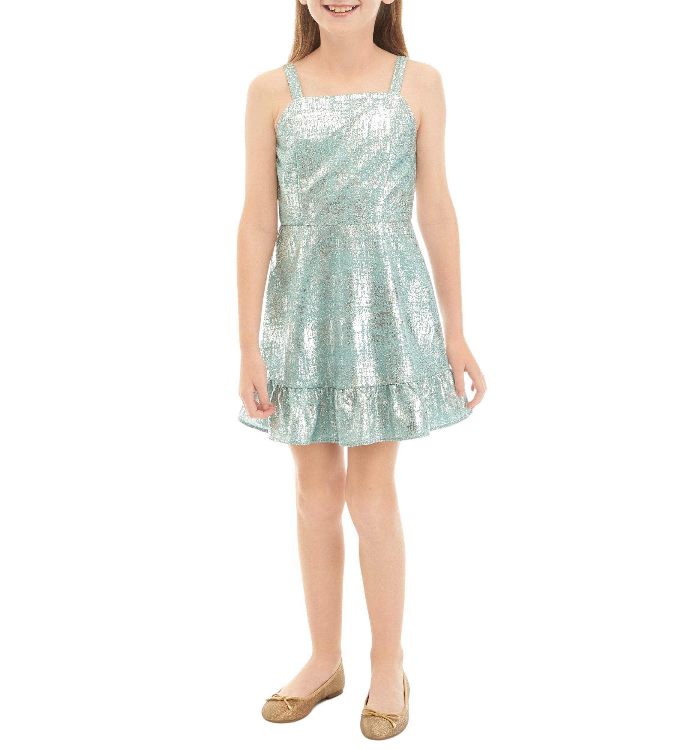 Girls 7-16 Spaghetti Strap Sequin Dress