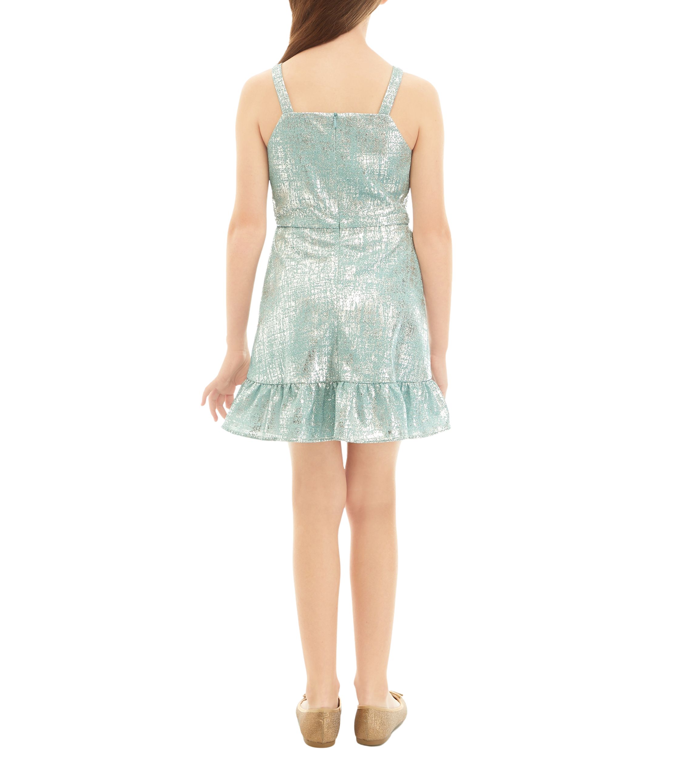 Girls 7-16 Spaghetti Strap Sequin Dress