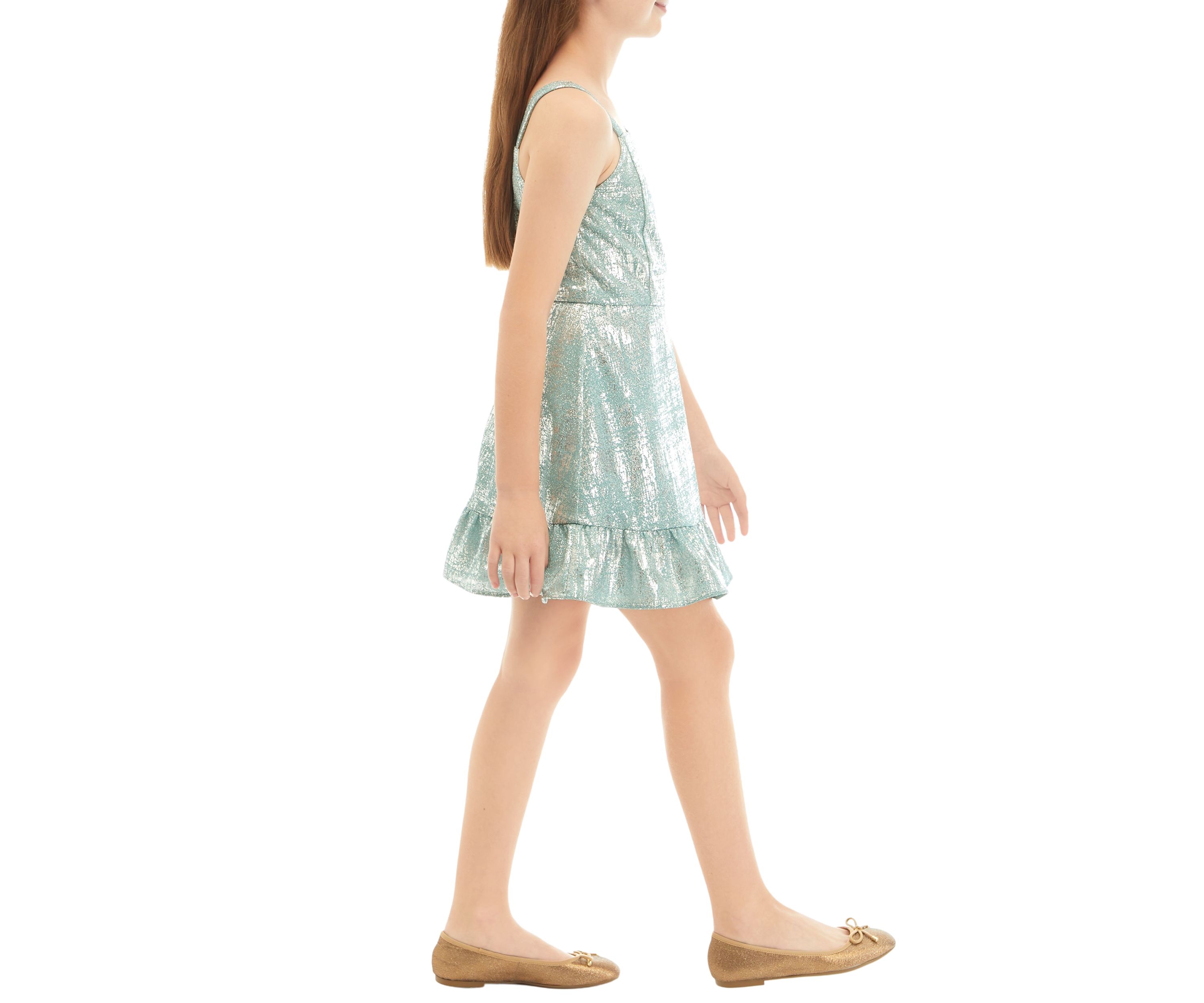 Girls 7-16 Spaghetti Strap Sequin Dress