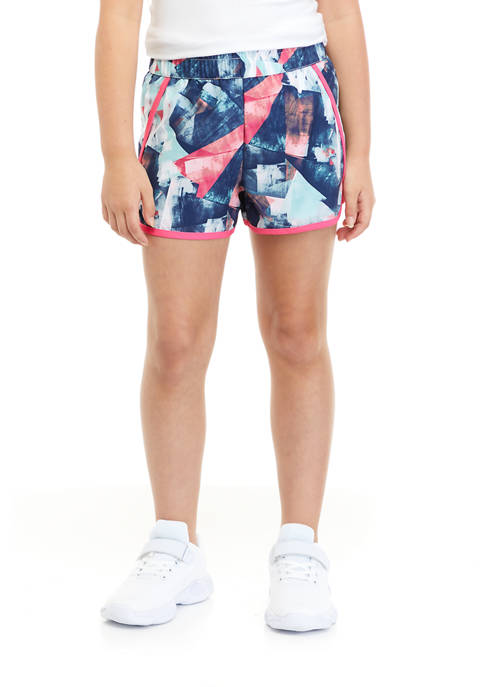 ZELOS Girls 7-16 Printed Stretch Woven Shorts