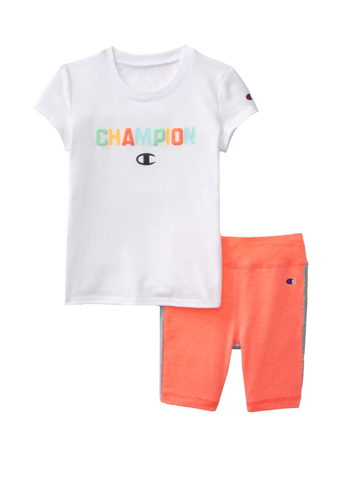 Girls 4-6x Short Sleeve Graphic T-Shirt and Bike Shorts Set