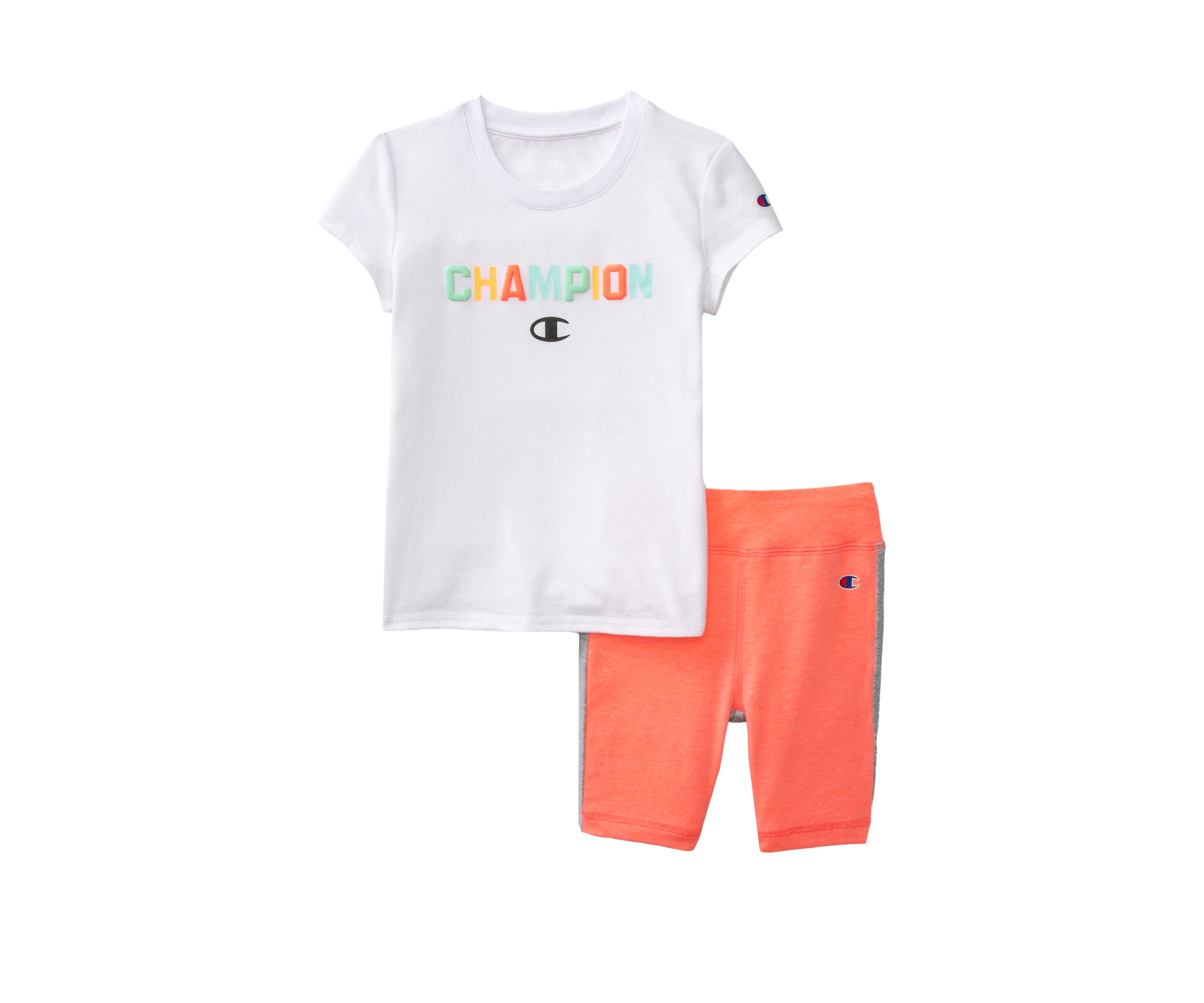 Girls 4-6x Short Sleeve Graphic T-Shirt and Bike Shorts Set