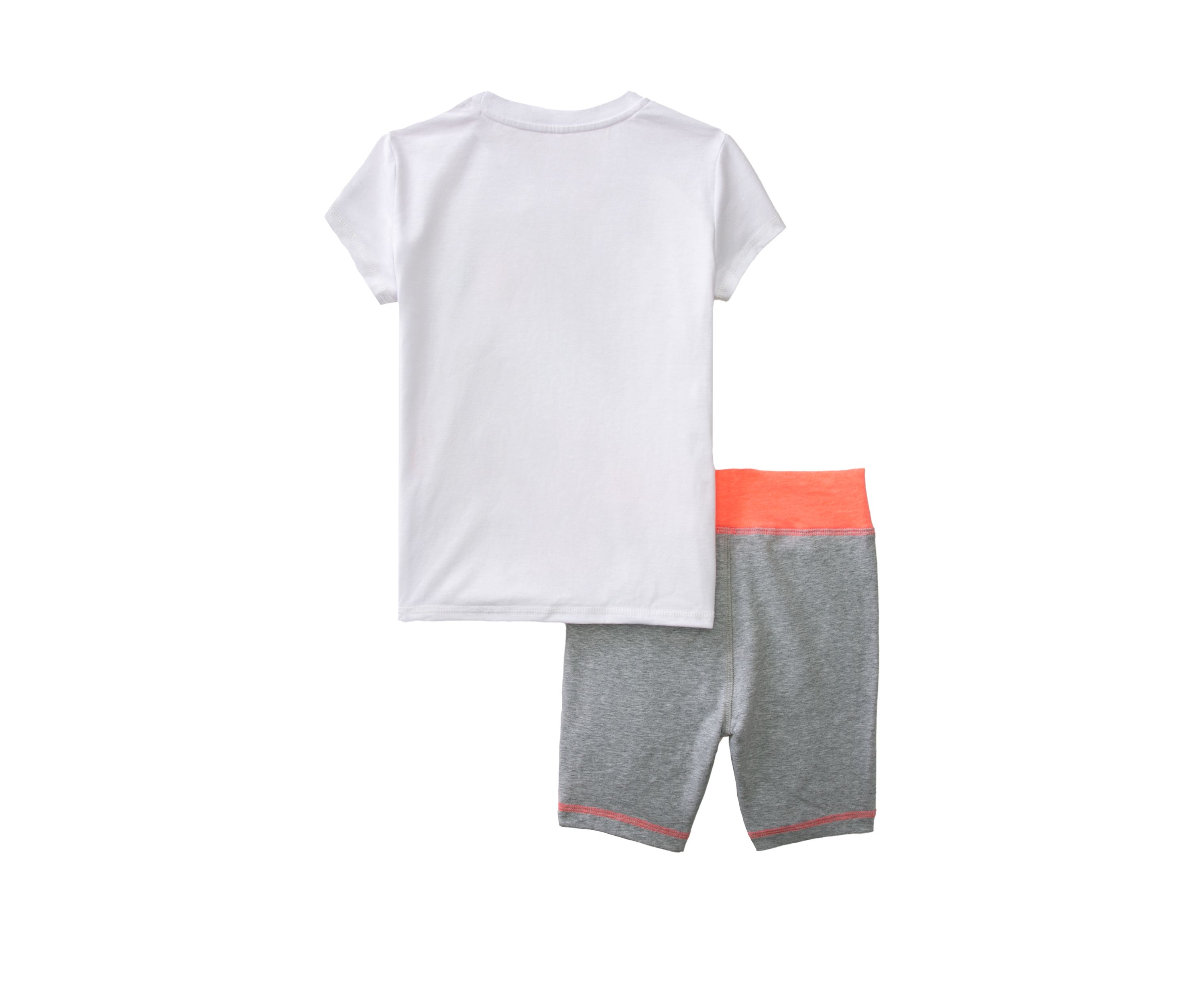 Girls 4-6x Short Sleeve Graphic T-Shirt and Bike Shorts Set