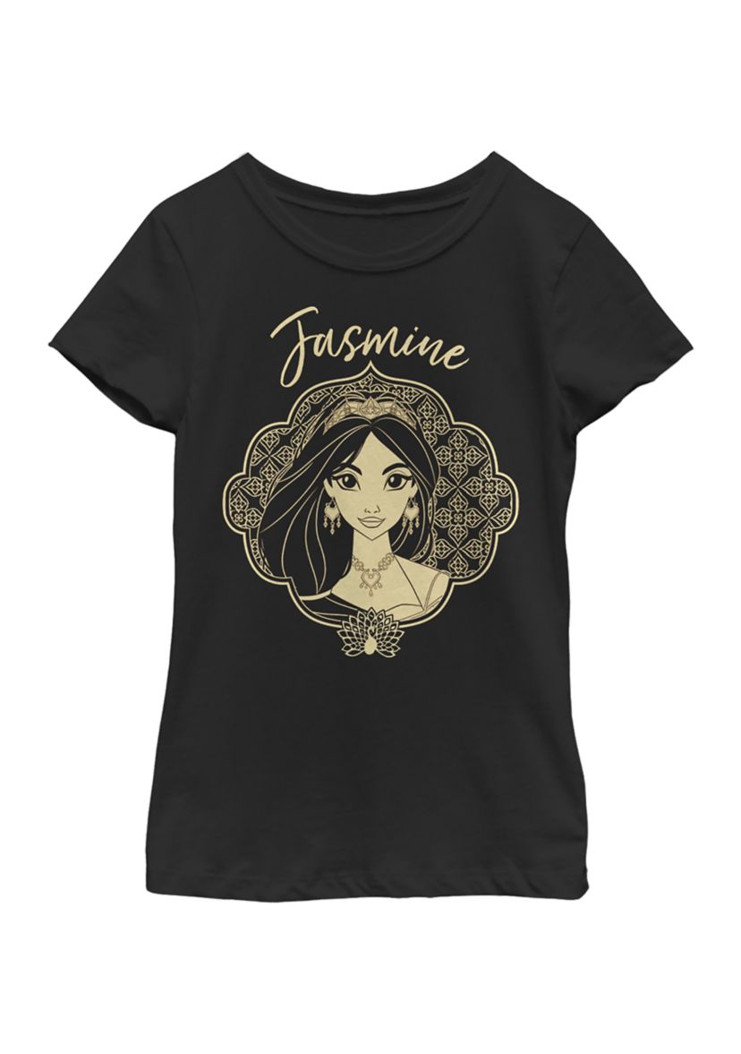 Girls 46x Aladdin Live Action Jasmine Portrait Graphic Top