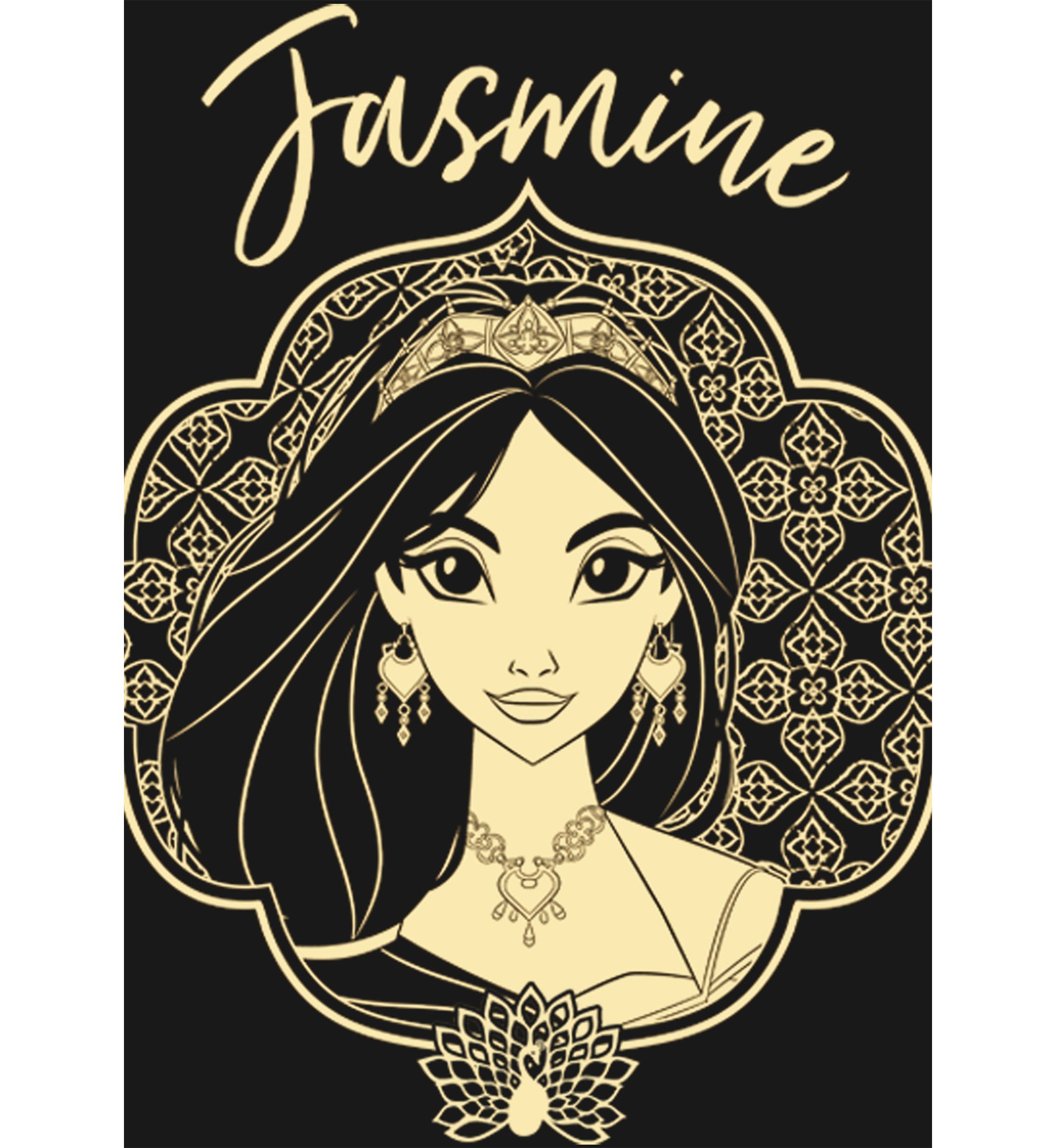 Girls 46x Aladdin Live Action Jasmine Portrait Graphic Top