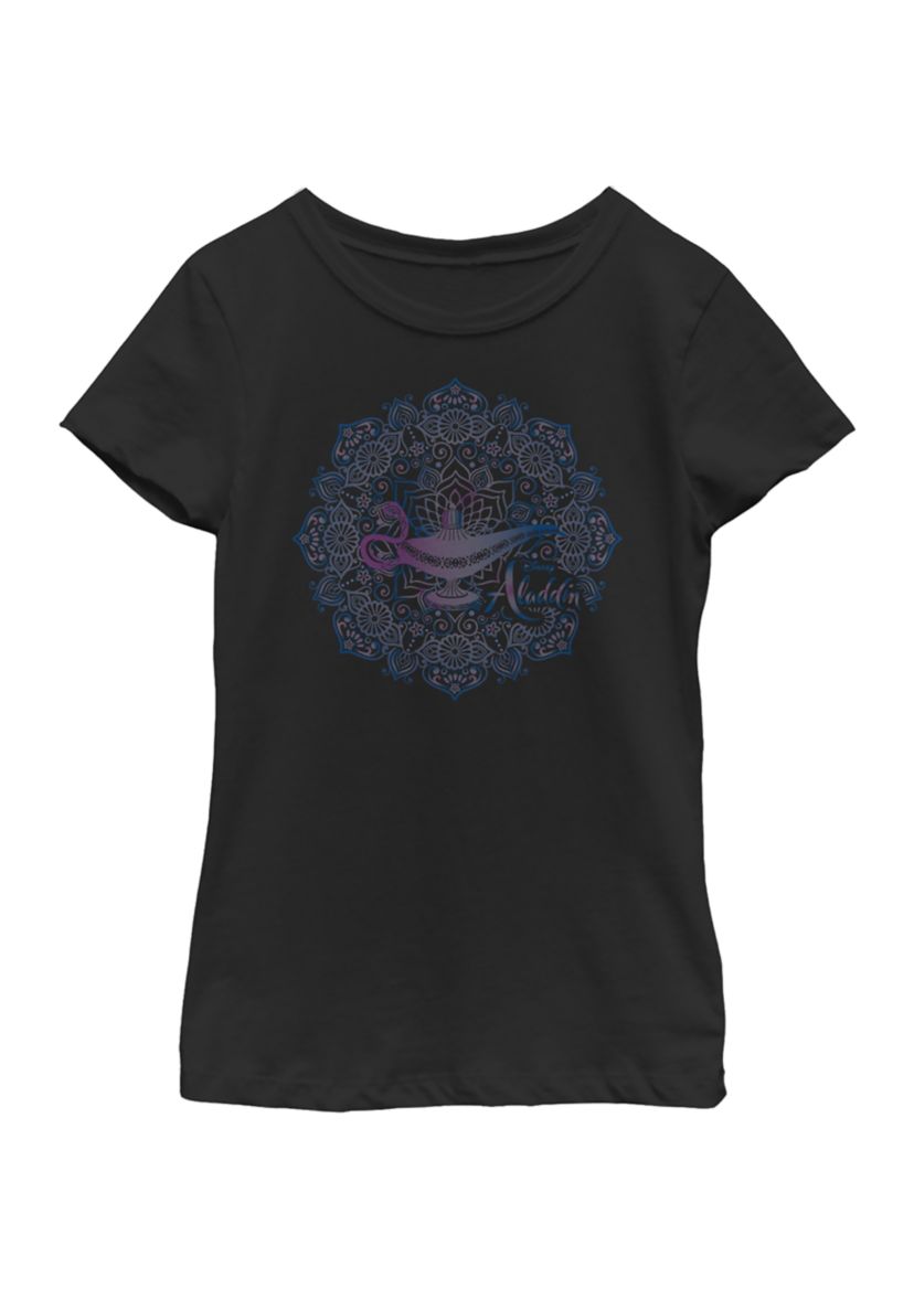 Girls 46x Aladdin Live Action Lamp Mandala Graphic Top