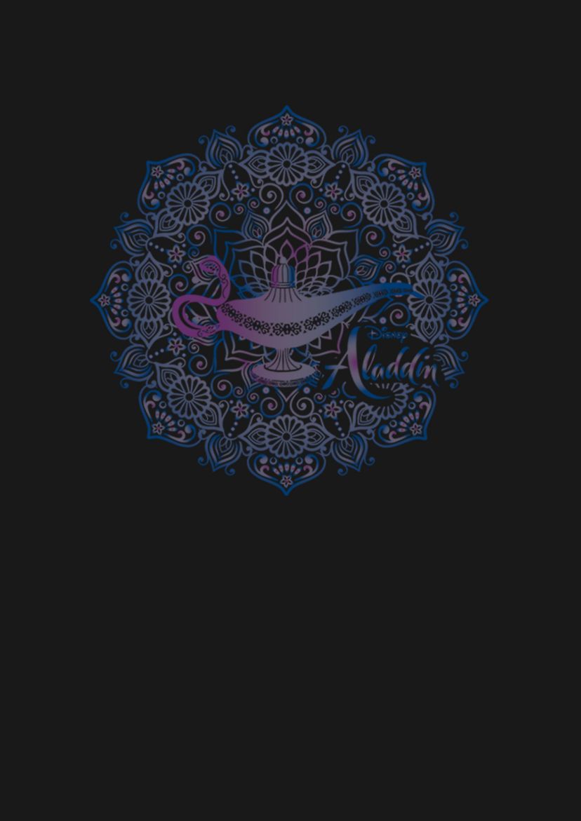 Girls 46x Aladdin Live Action Lamp Mandala Graphic Top