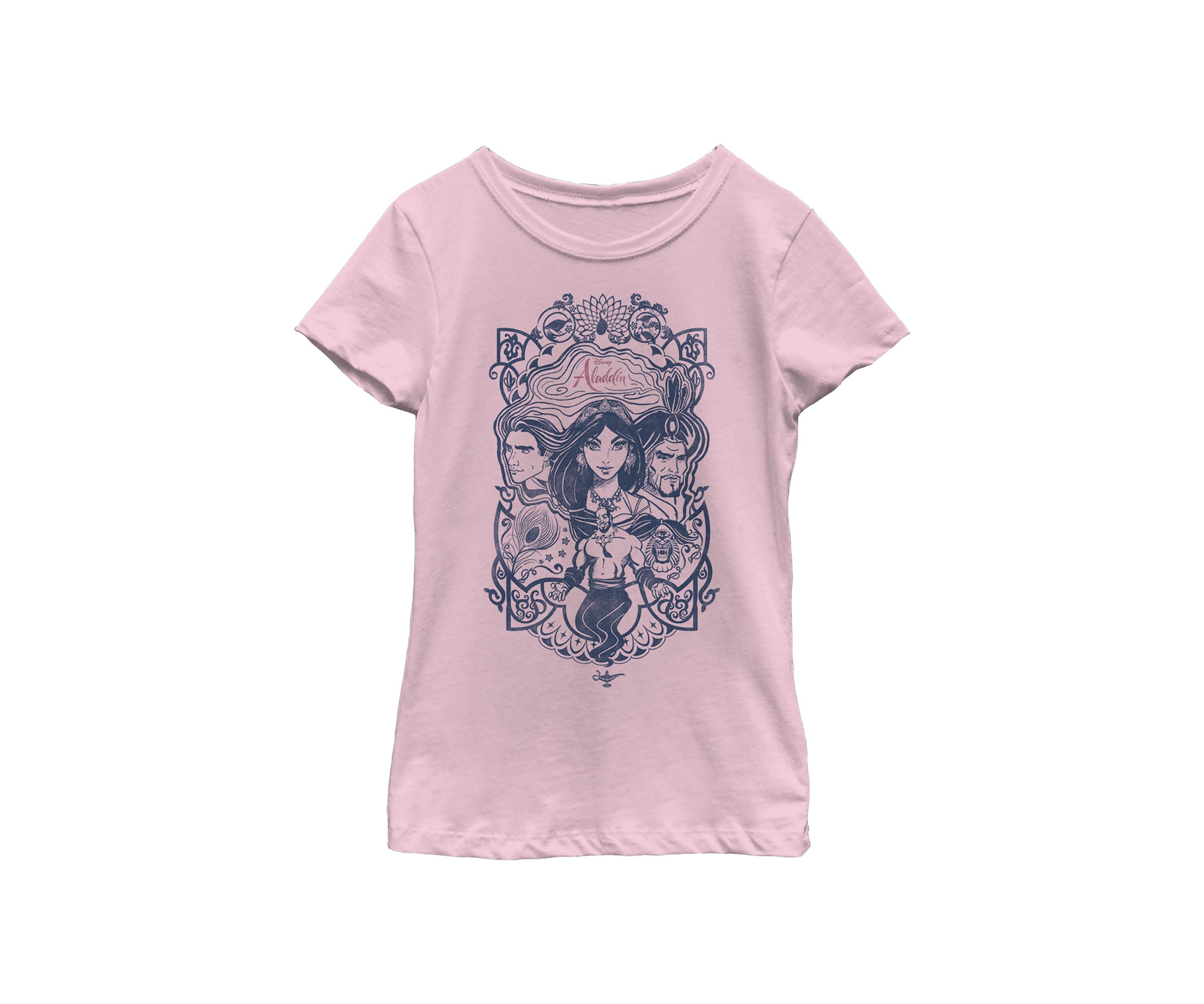 Girls 46x Aladdin Live Action Vintage Aladdin Collage Graphic Top