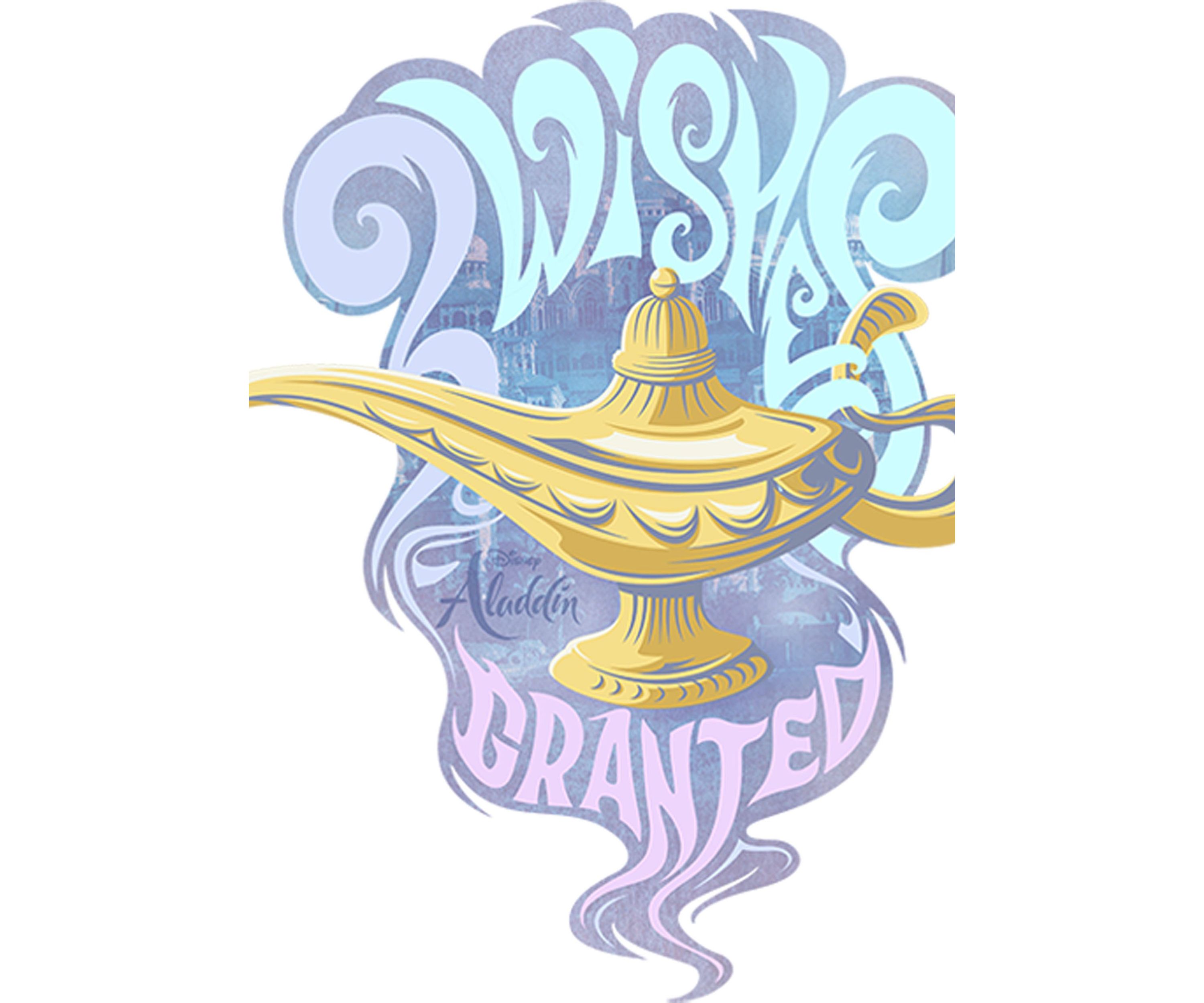 Girls 46x Aladdin Live Action Wishes Granted Graphic Top
