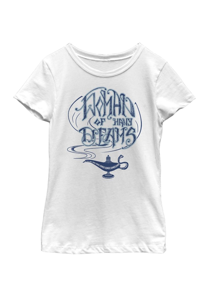 Girls 46x Aladdin Live Action Women Of Many Dreams Graphic Top