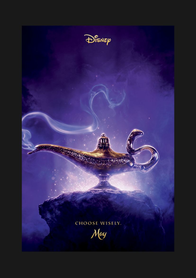 Girls 46x Aladdin Live Action Aladdin Live Action Poster Graphic Top