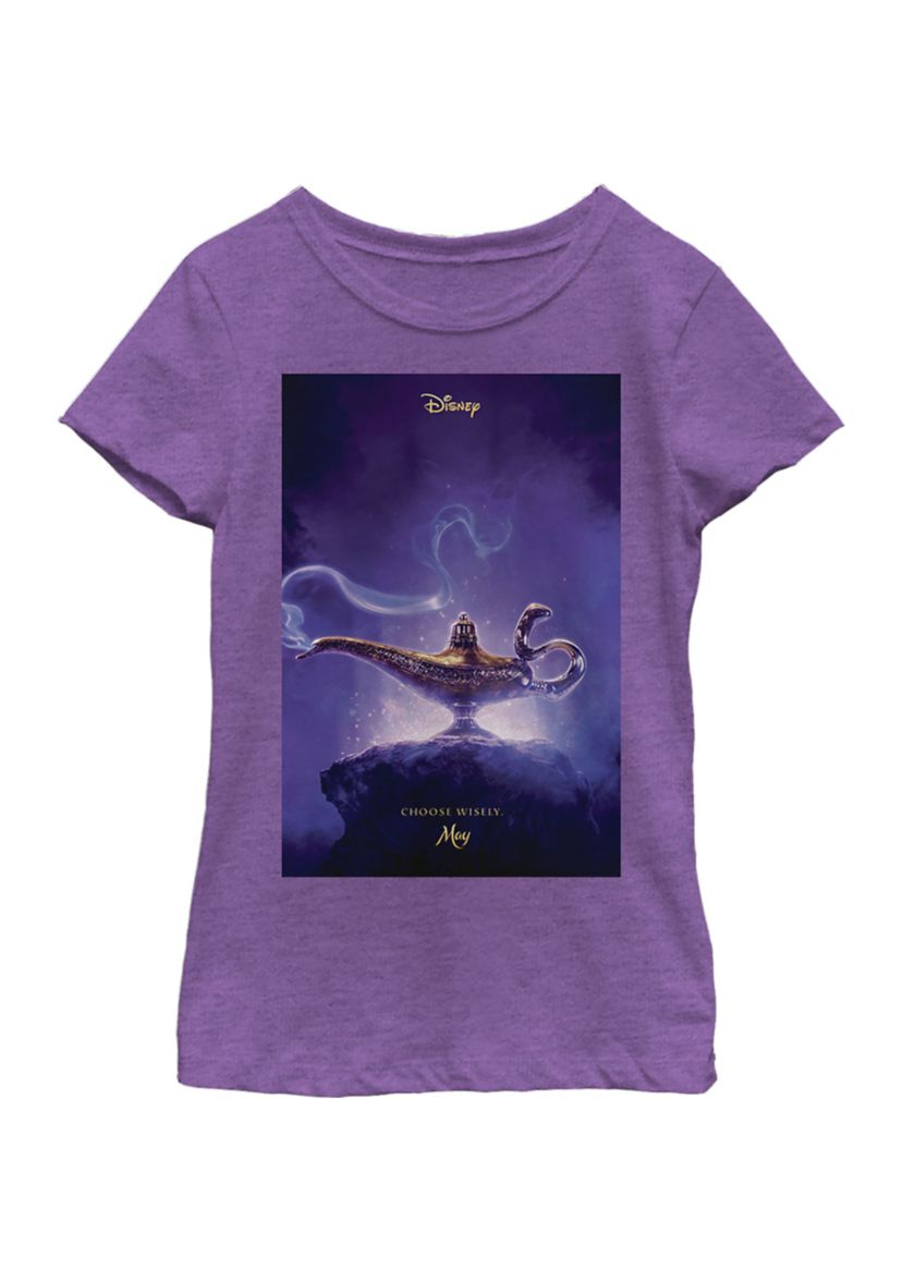 Girls 46x Aladdin Live Action Aladdin Live Action Poster Graphic Top