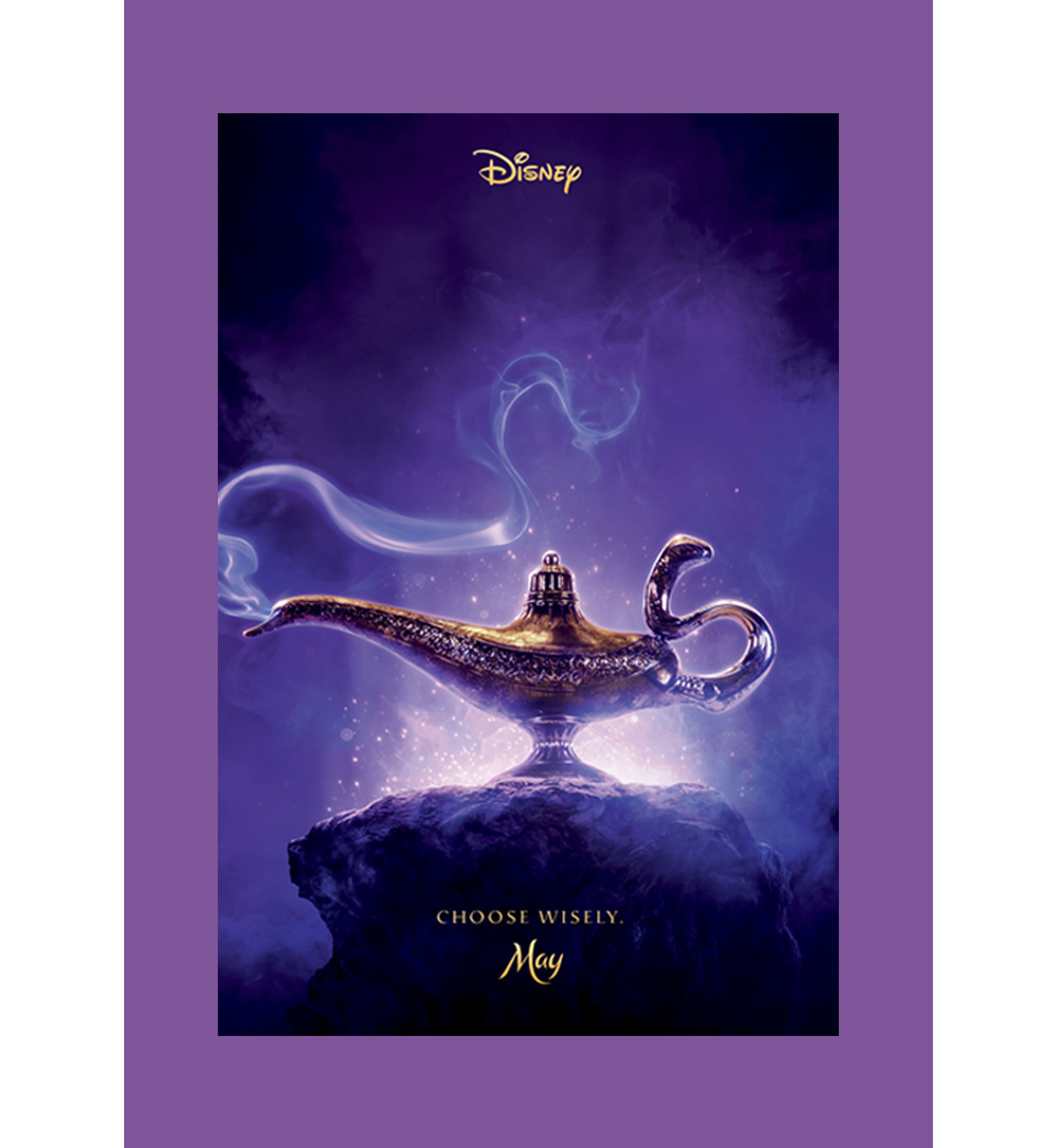 Girls 46x Aladdin Live Action Aladdin Live Action Poster Graphic Top