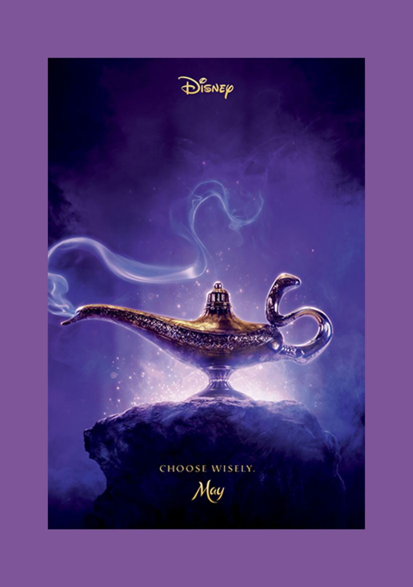 Girls 46x Aladdin Live Action Aladdin Live Action Poster Graphic Top